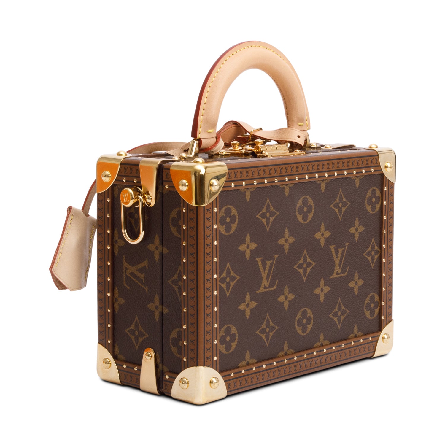 Louis Vuitton Monogram Petite Valise Trunk w/ Strap & Box