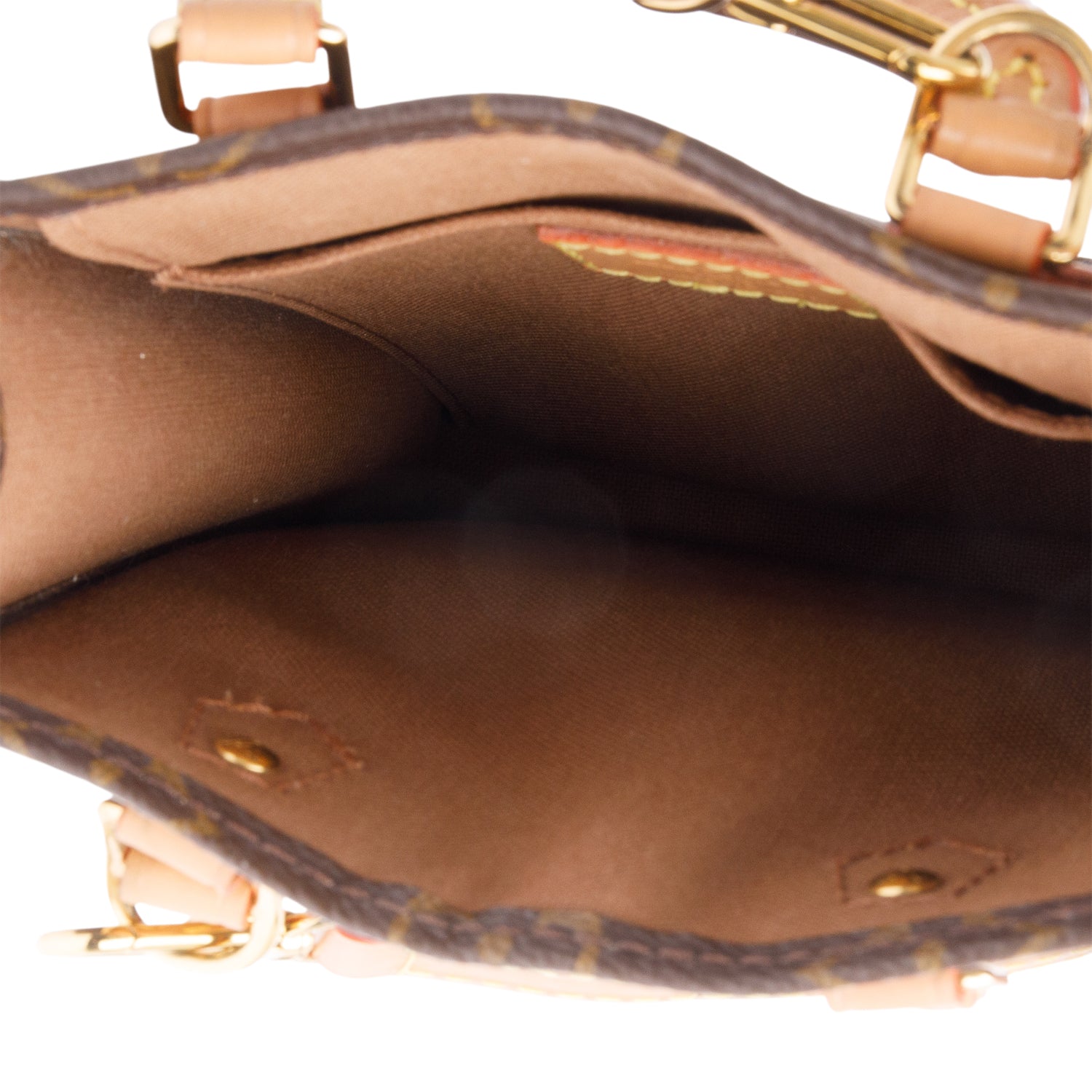 Louis Vuitton Monogram Petit Sac Plat w/ Strap & Box