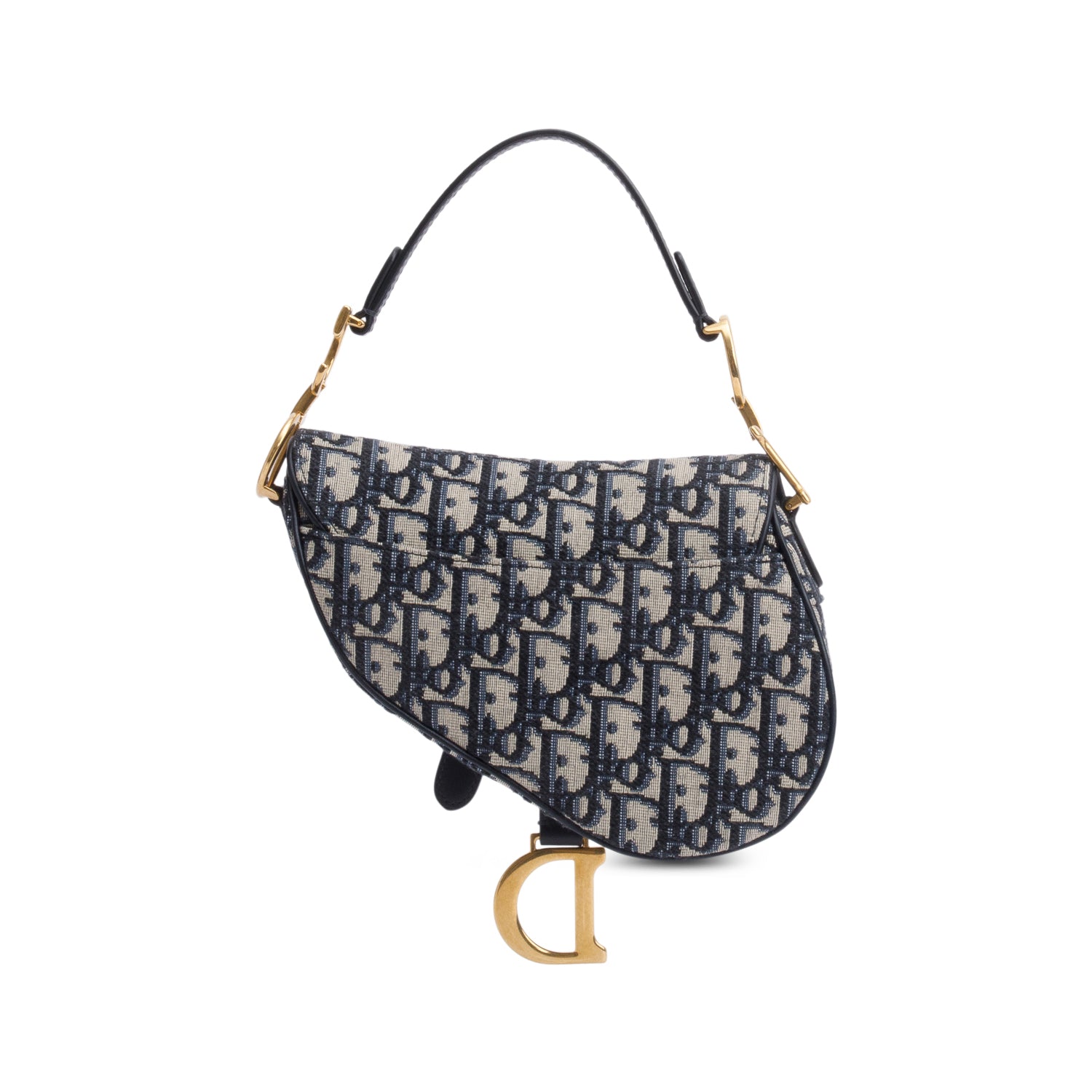 Christian Dior Oblique Mini Saddle Bag w/ Box & Authenticity Card