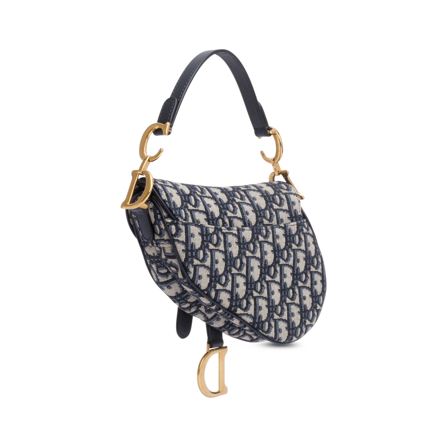 Christian Dior Oblique Mini Saddle Bag w/ Box & Authenticity Card