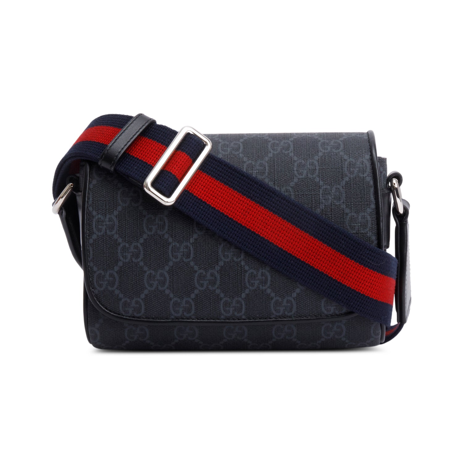 Gucci 2024 Black GG Supreme Super Mini Bag w/ Box & Receipt