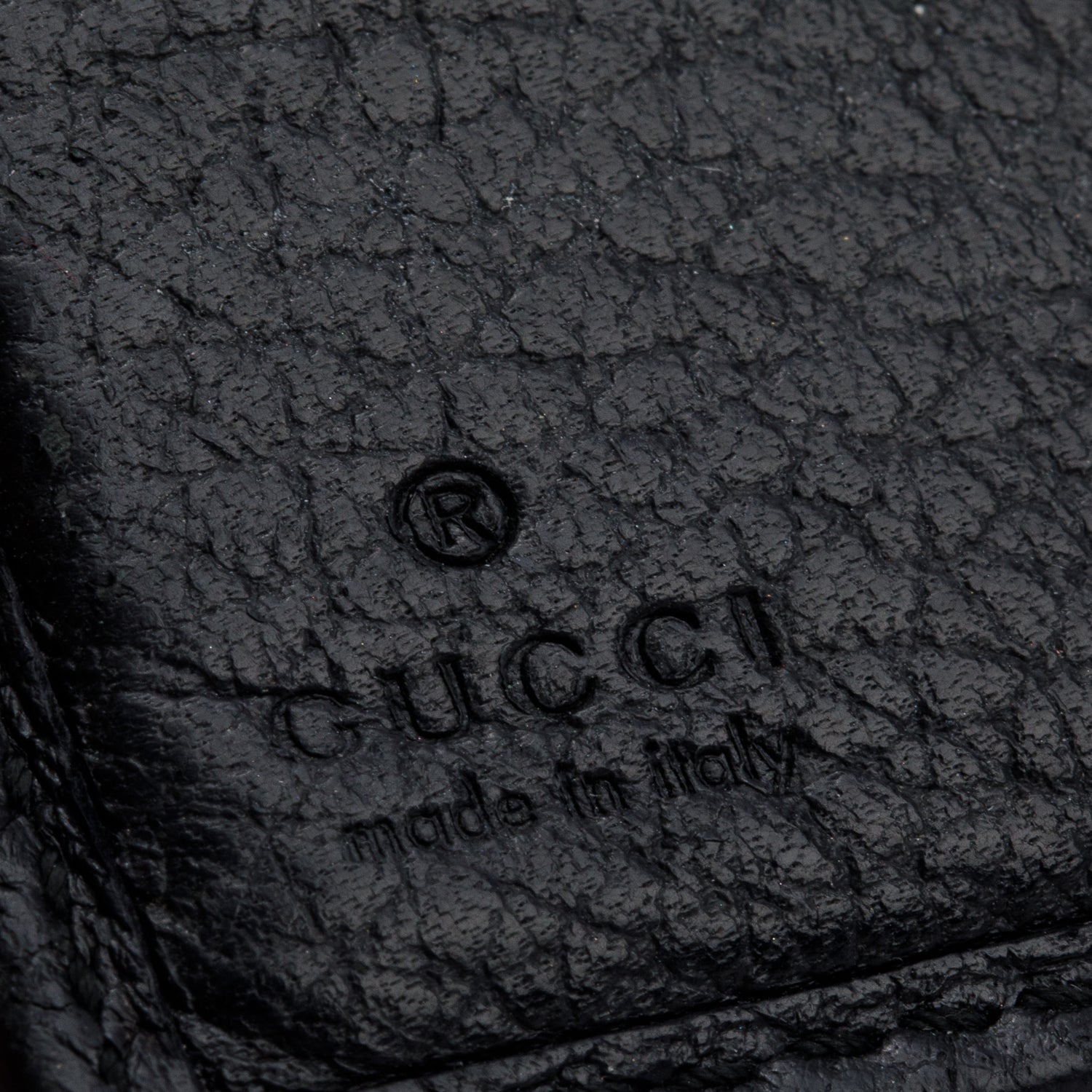 Gucci Black Calfskin Leather Double G French Flap Wallet w/ Box