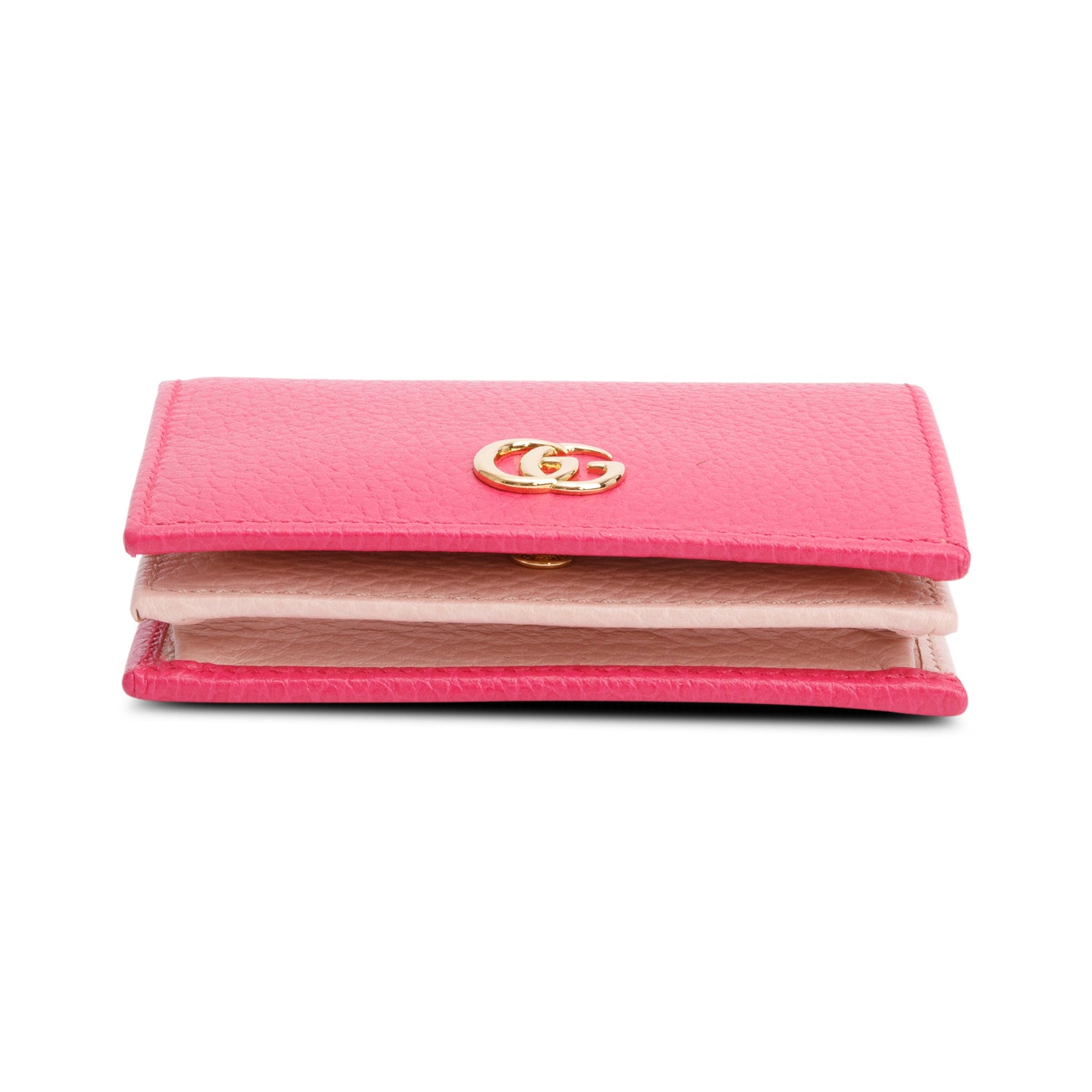 Gucci Pink GG Marmont Leather Card Case Wallet w/ Box
