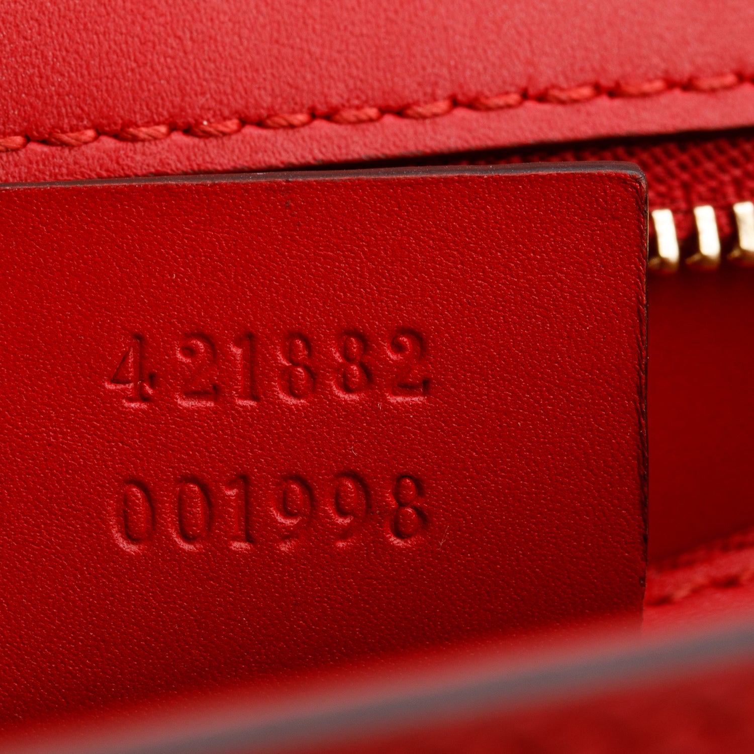 Gucci Red Calfskin Leather Web Small Sylvie Shoulder Bag