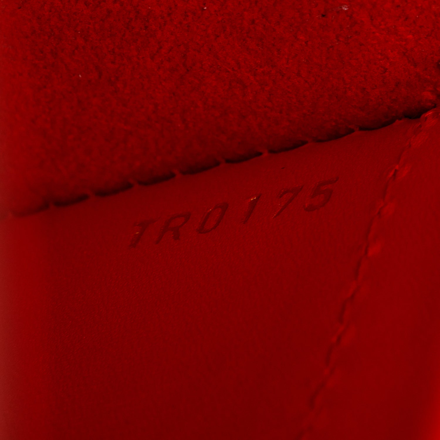 Louis Vuitton Red Calfskin Louise Chain Clutch MM