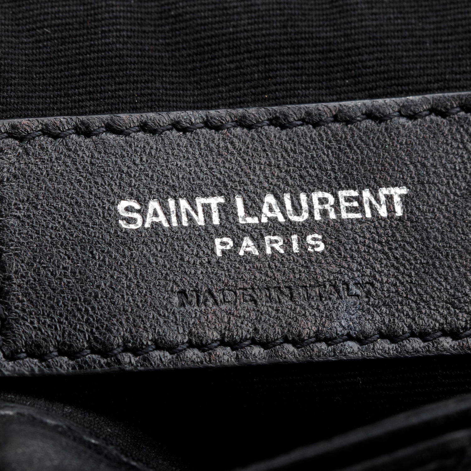 Saint Laurent Black Y Quilted Calfskin Leather Small Loulou Backpack