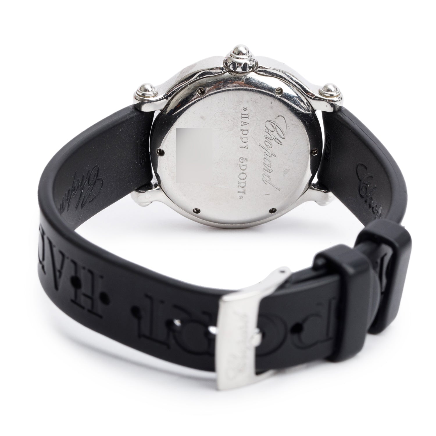 Chopard Stainless Steel Diamond Happy Fish 32 MM Quartz Watch w/ Box & Papers