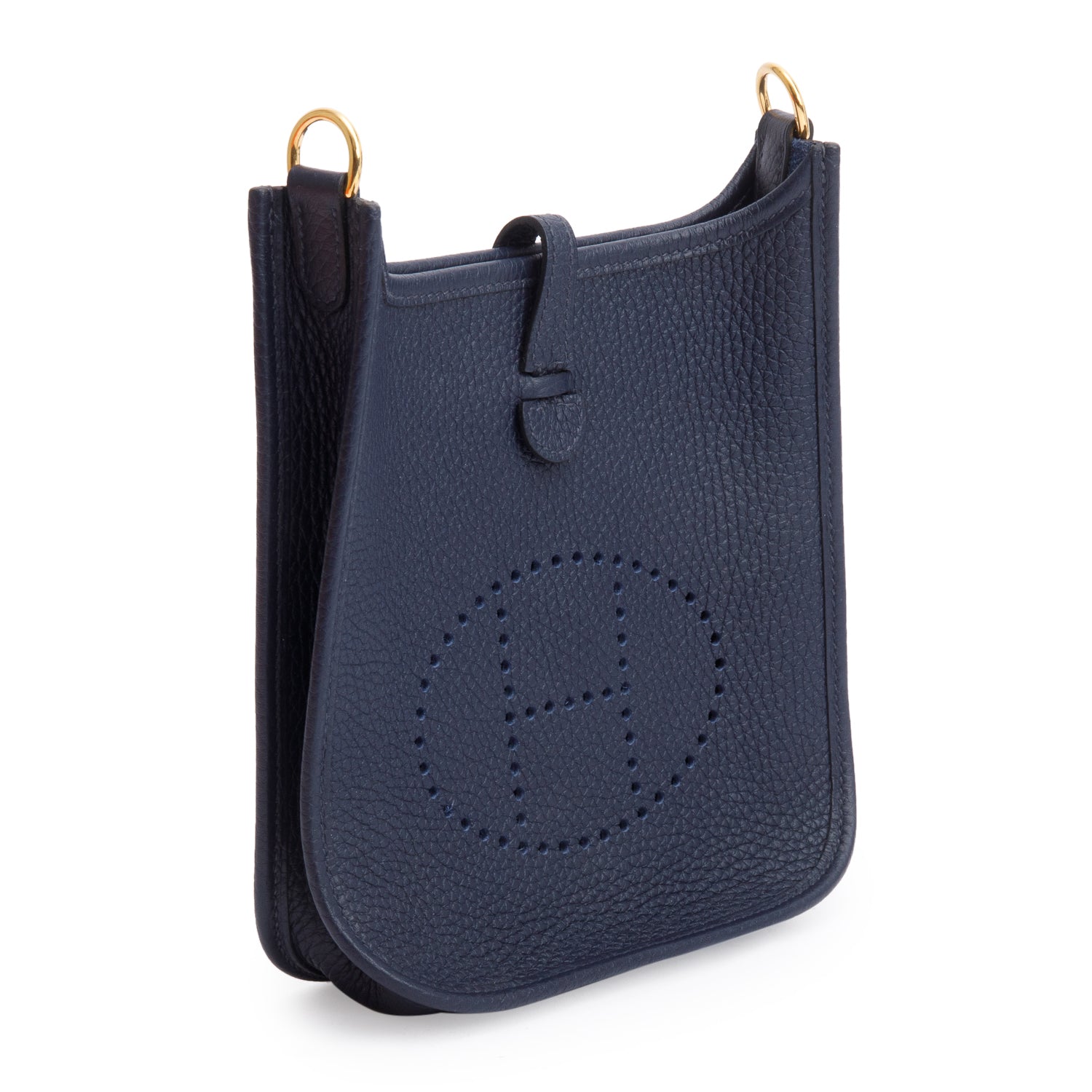 Hermes 2022 Bleu Nuit Taurillon Clemence Amazone Evelyne TPM 16 w/ Box