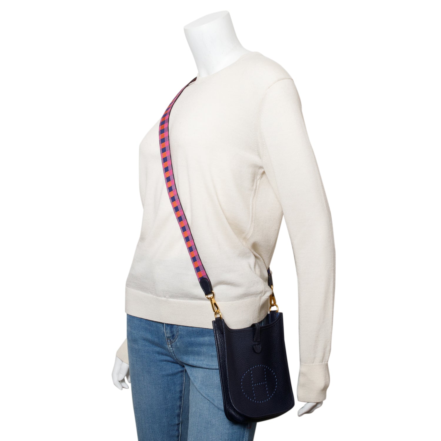 Hermes 2022 Bleu Nuit Taurillon Clemence Amazone Evelyne TPM 16 w/ Box