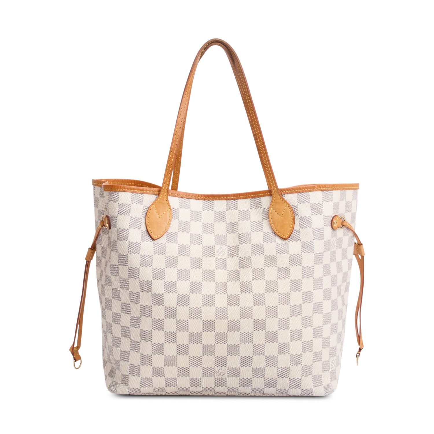 Louis Vuitton Damier Azur Neverfull MM w/ Pouch