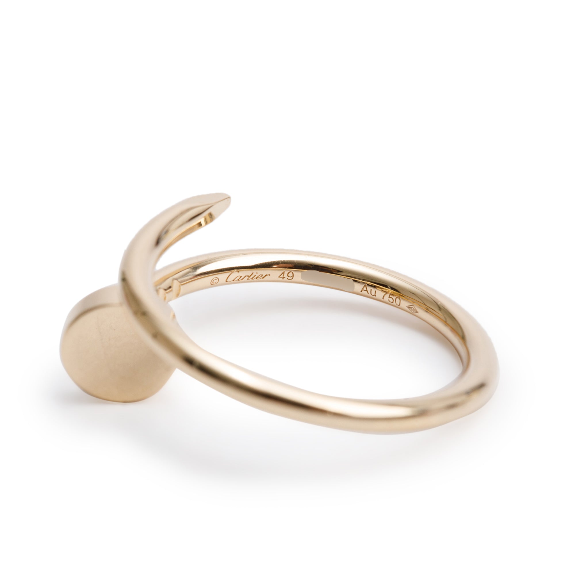 Cartier 2024 18k Yellow Gold Juste Un Clou Ring, Small Model, Size 49 4.75 w/ Box & Certificate