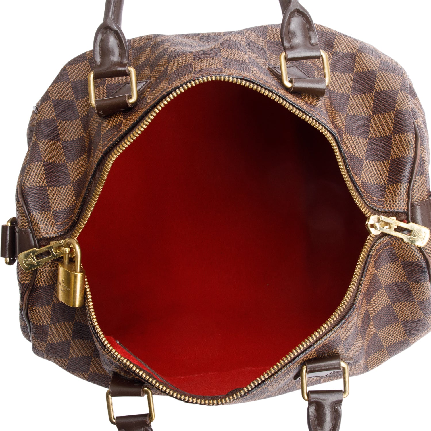 Louis Vuitton Damier Ebene Speedy Bandouliere 30 w/ Strap & Box