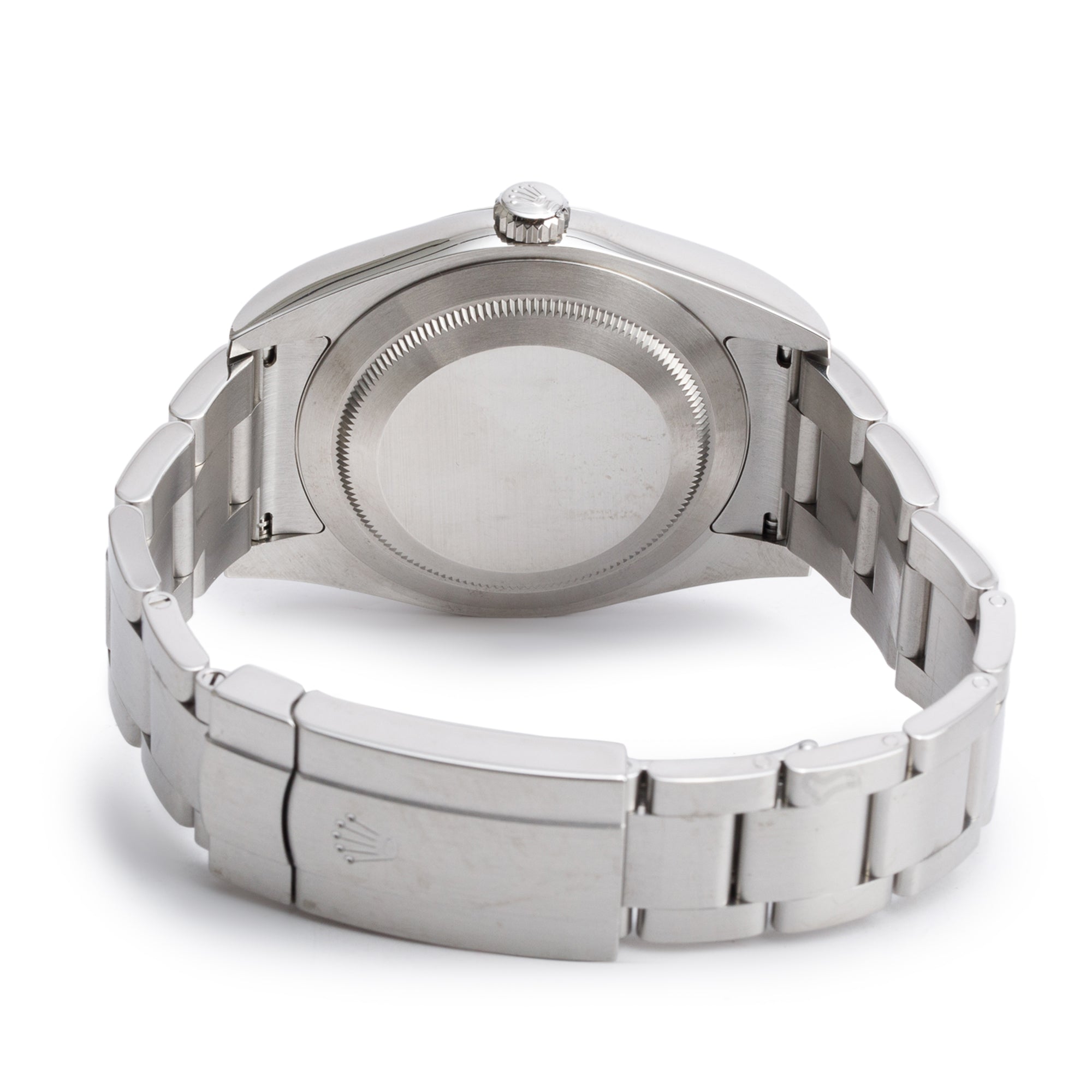 Rolex Stainless Steel Oyster Perpetual 39 MM Watch Grey Rhodium Dial 114300 w/ Box & Papers