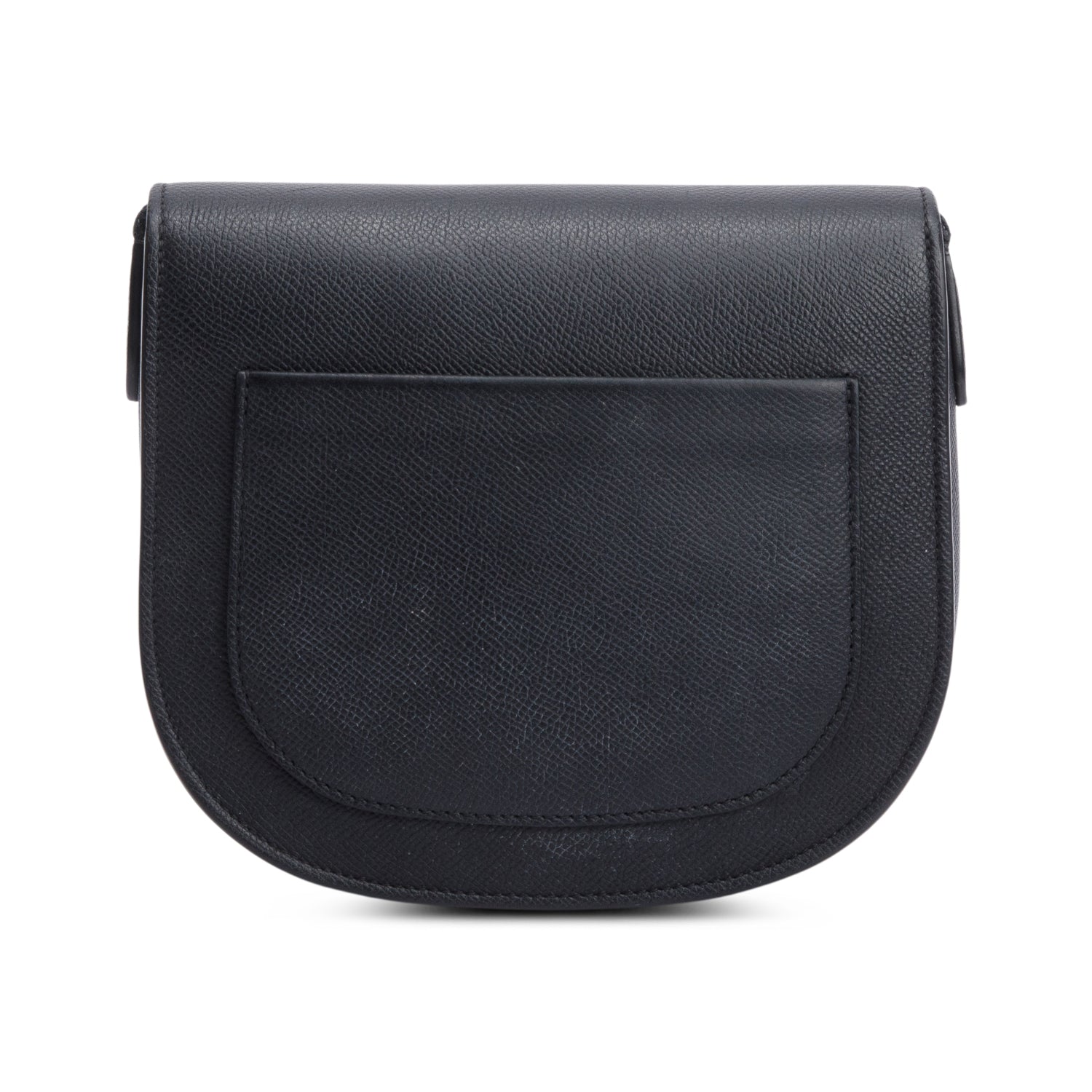 Celine Black Grained Leather Small Trotteur Crossbody Bag