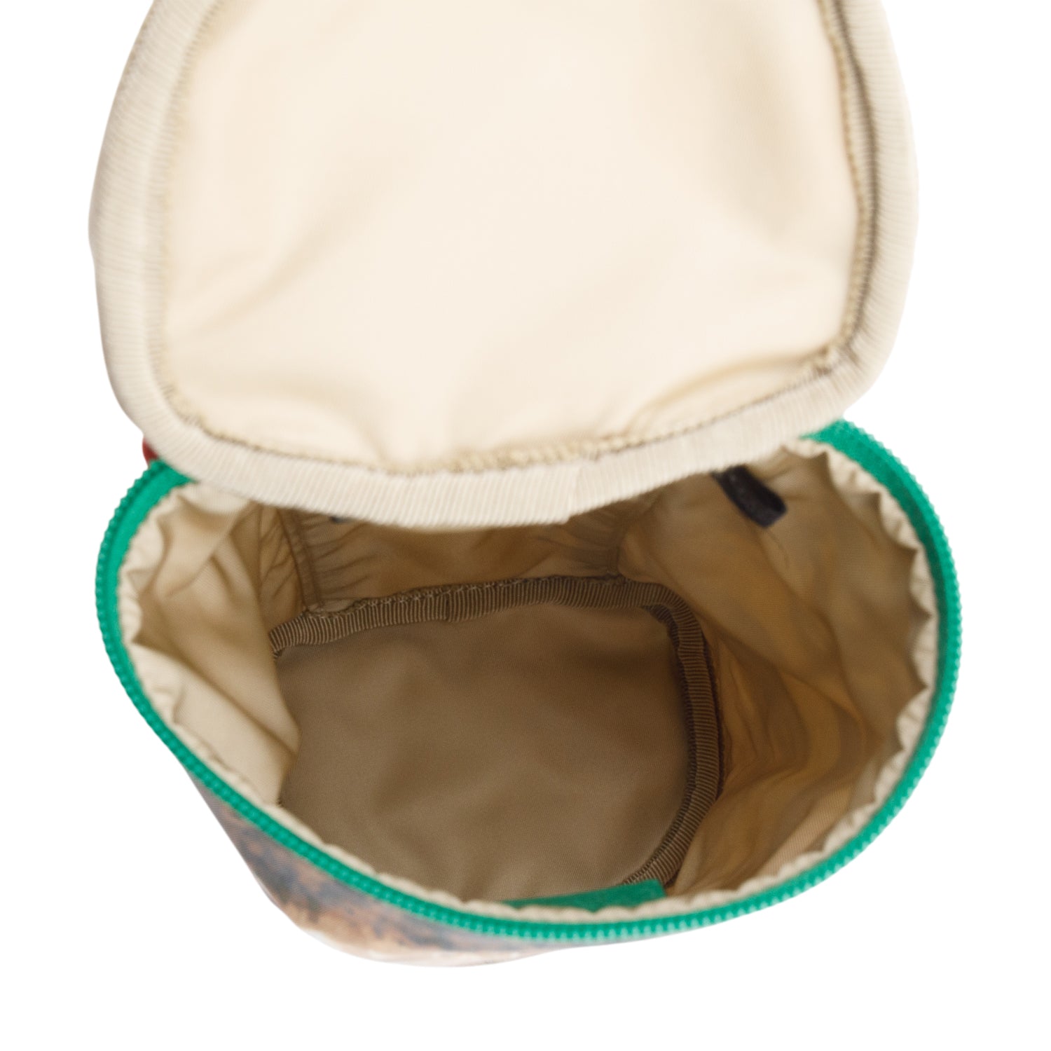 Gucci X The North Face Green/Multicolor Nylon Barrel Shoulder Bag