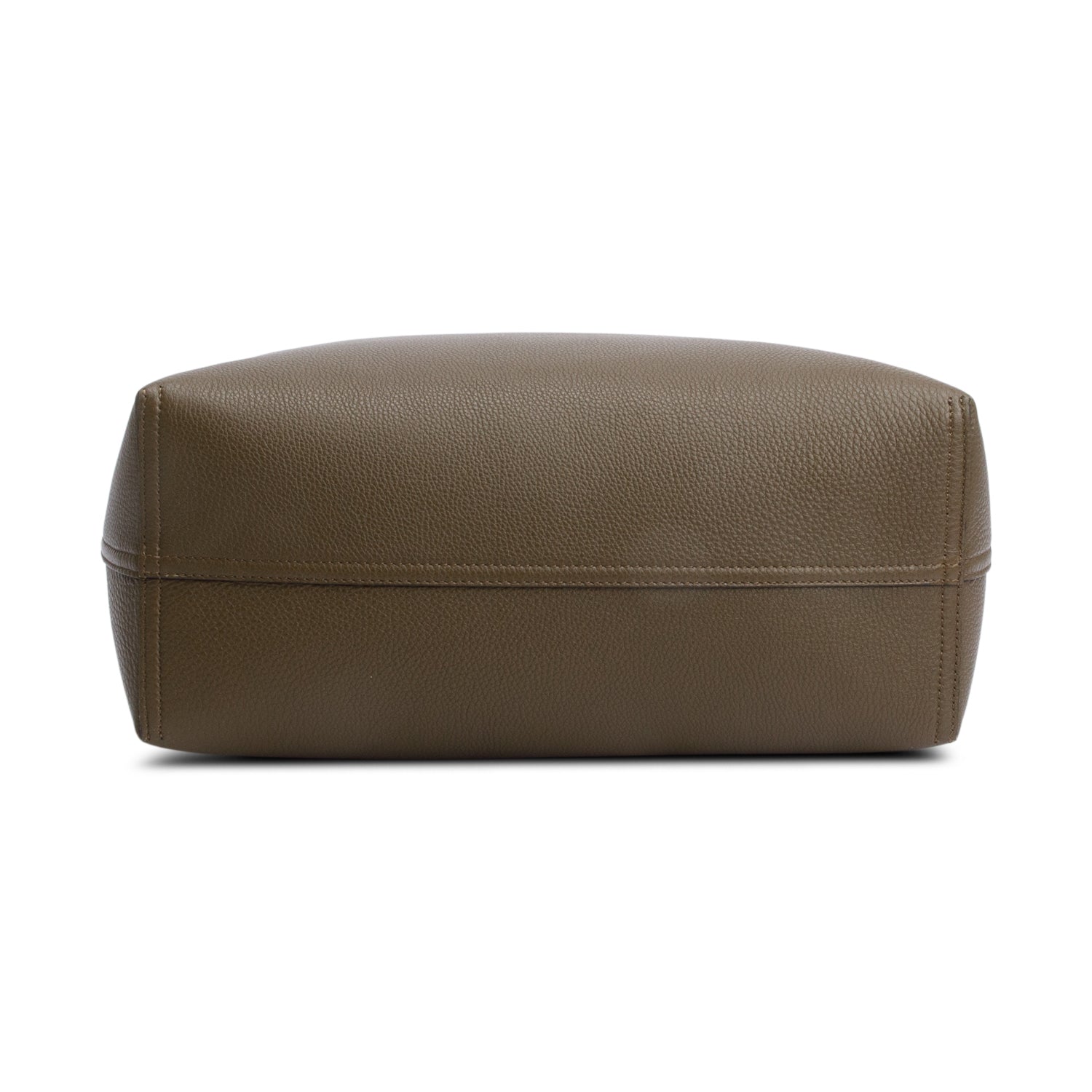 Fendi Grey Leather Medium Selleria Roll Tote