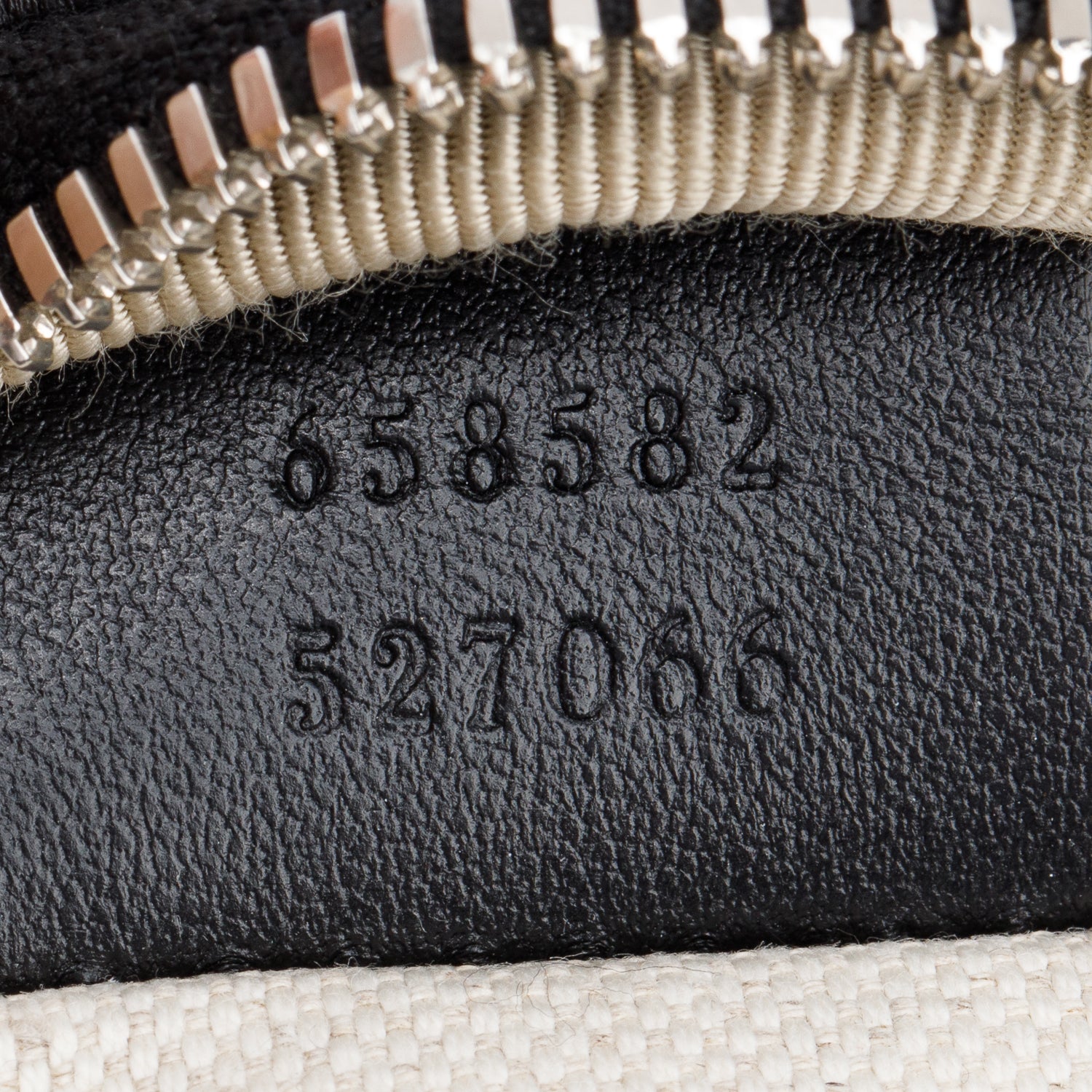 Gucci Black GG Embossed Leather Belt Bag