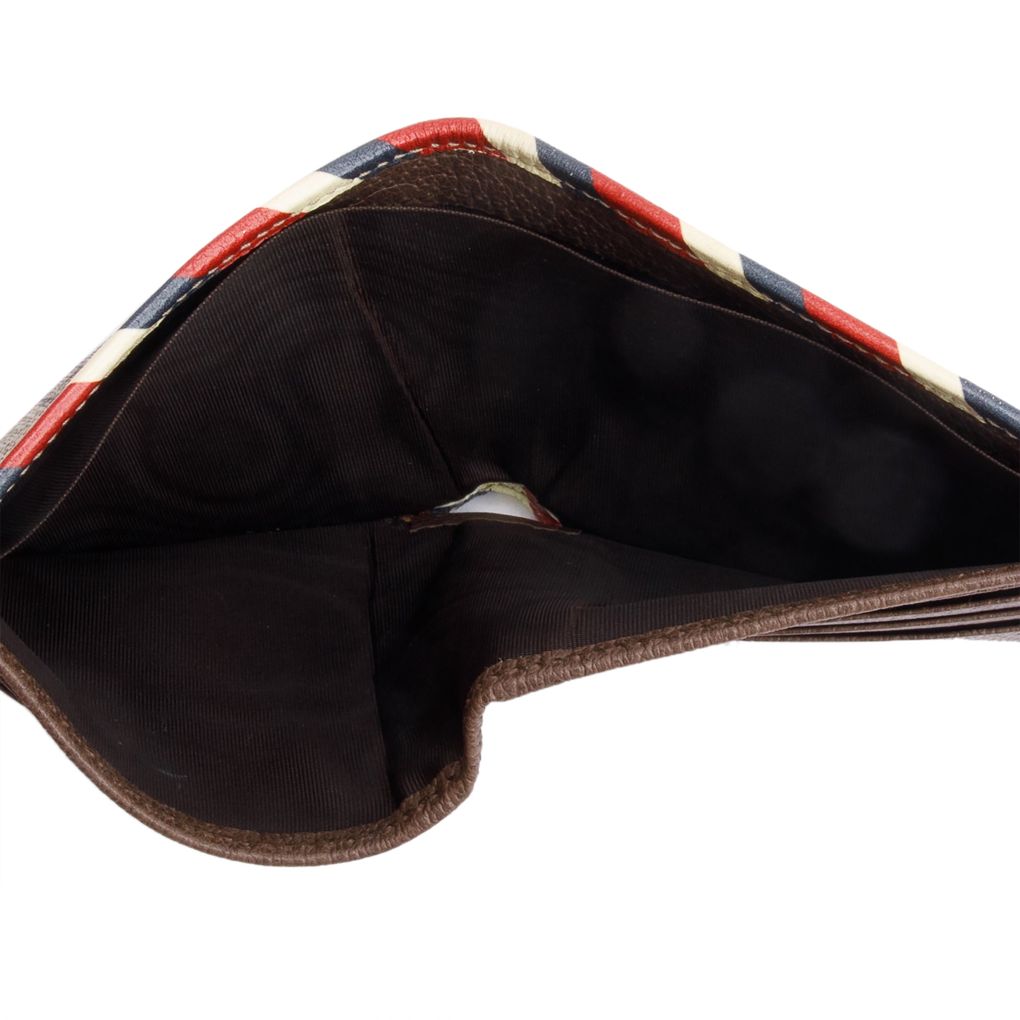 Gucci Beige & Multicolour Courrier GG Supreme Bifold Wallet w/ Box