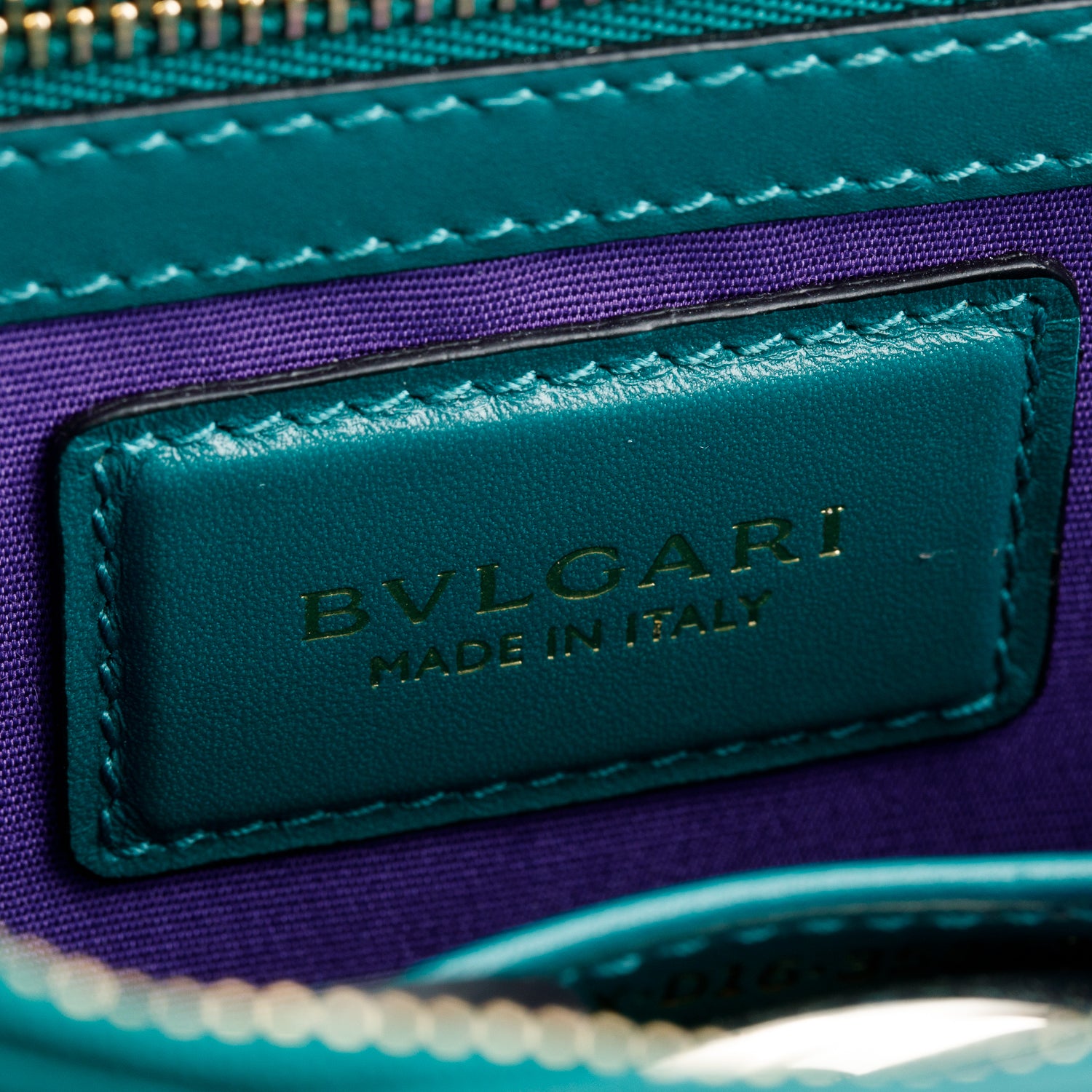 BVLGARI Green Calfskin Leather Medium Serpenti Forever Bag w/ Receipt