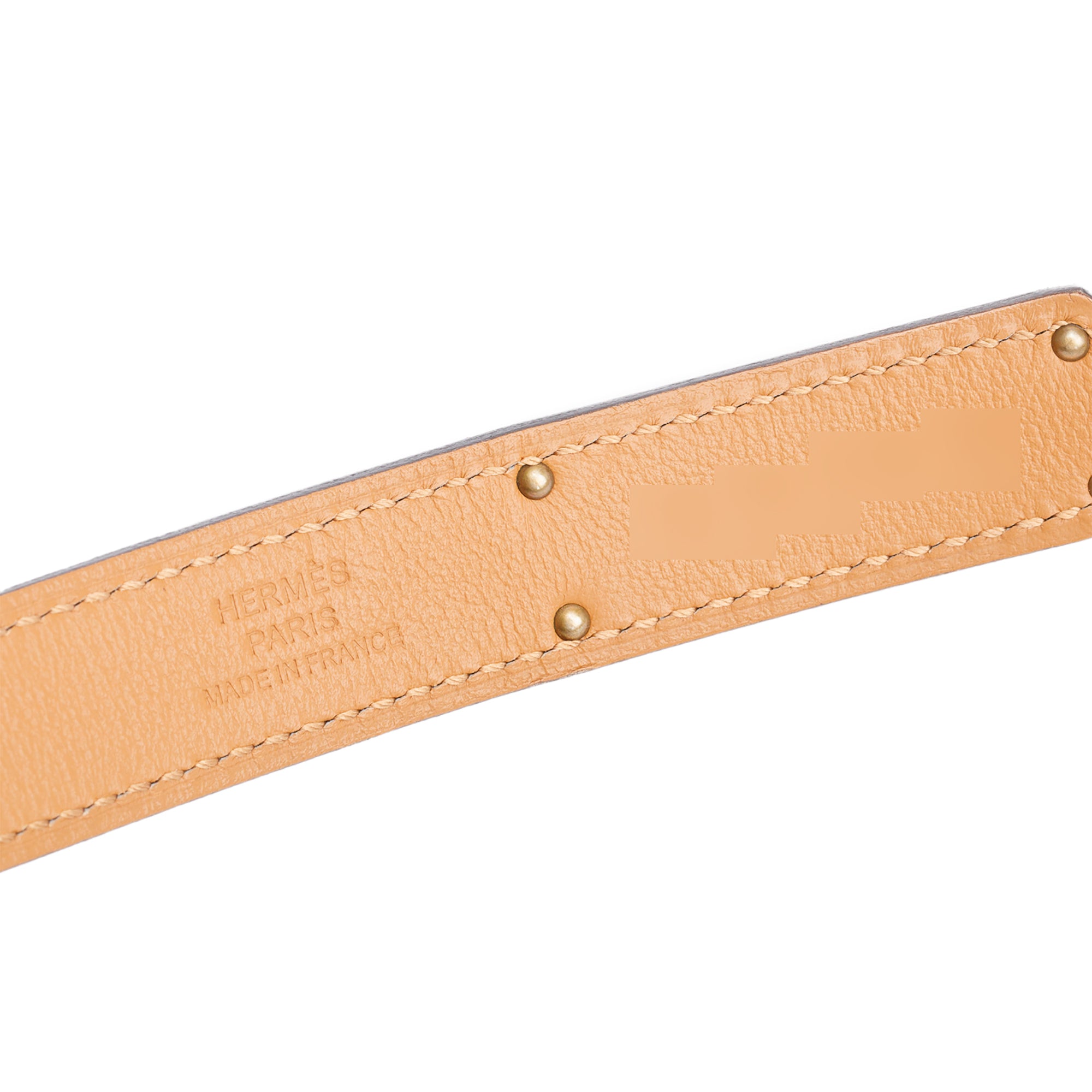 Hermes 2022 Noir Epsom Leather Kelly 18 Belt w/ Receipt