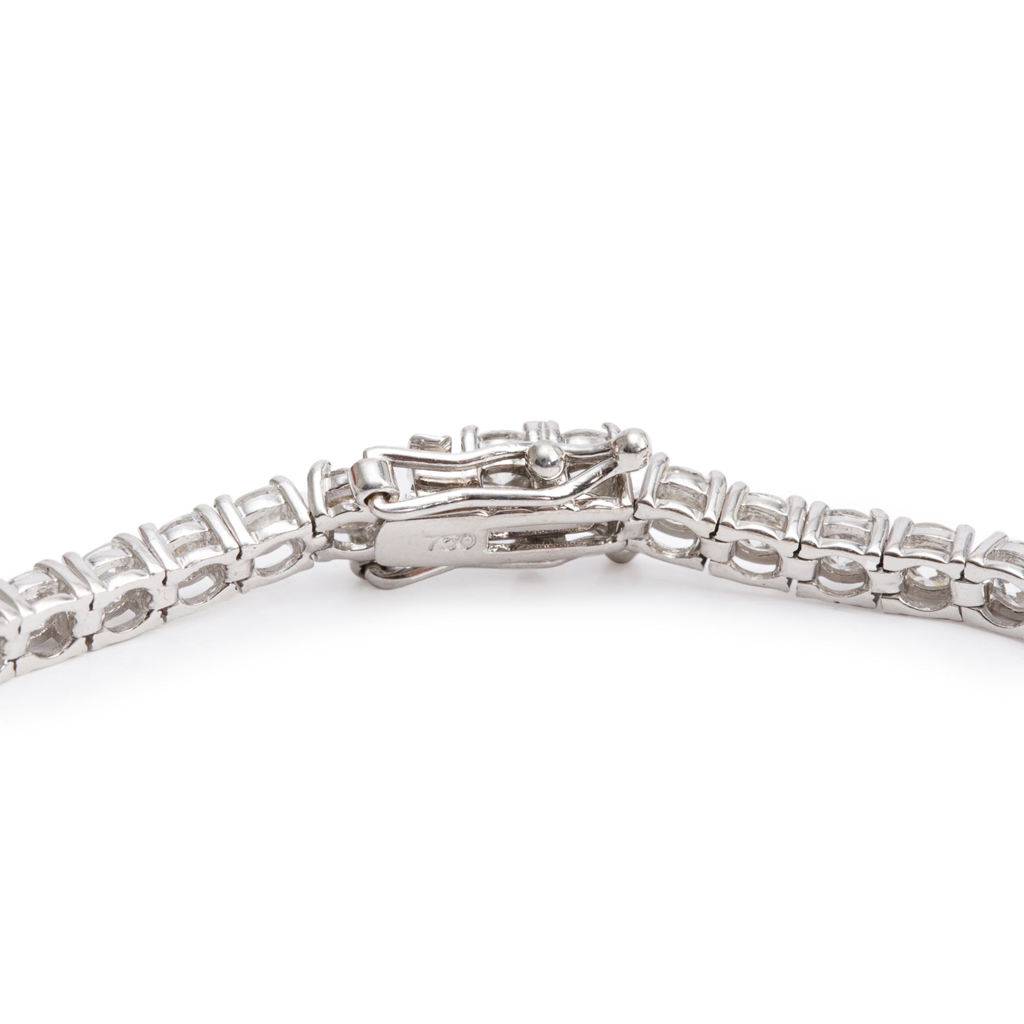 18k White Gold 6.0 tcw. Diamond Tennis Bracelet