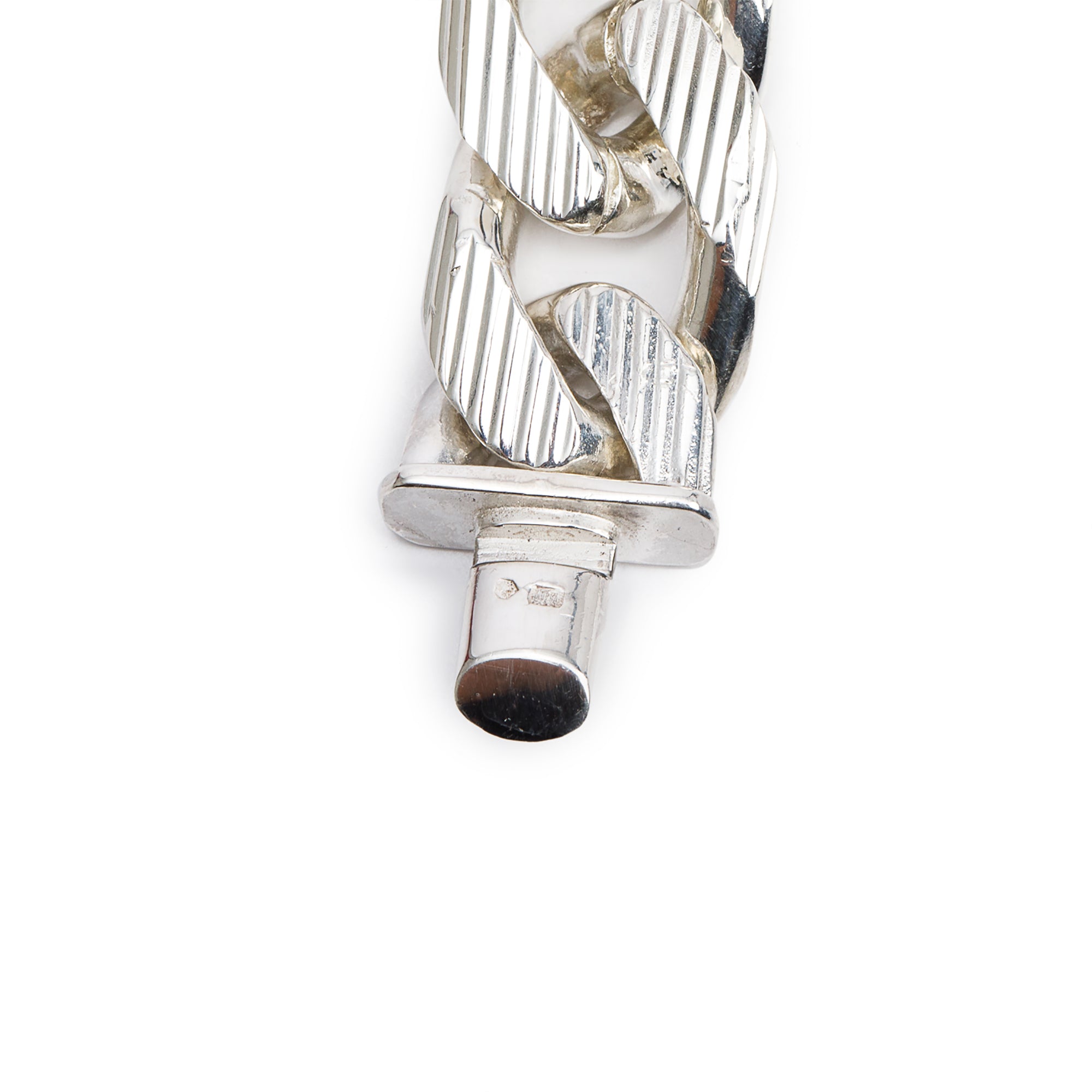 Gucci Sterling Silver Curb Link Bracelet w/ Box
