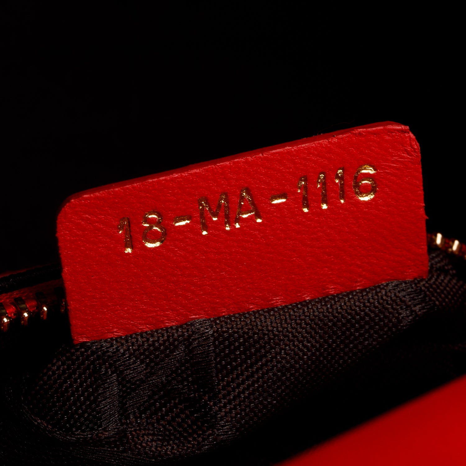 Christian Dior Red Cannage Leather Mini Lady Dior Bag w/ Strap