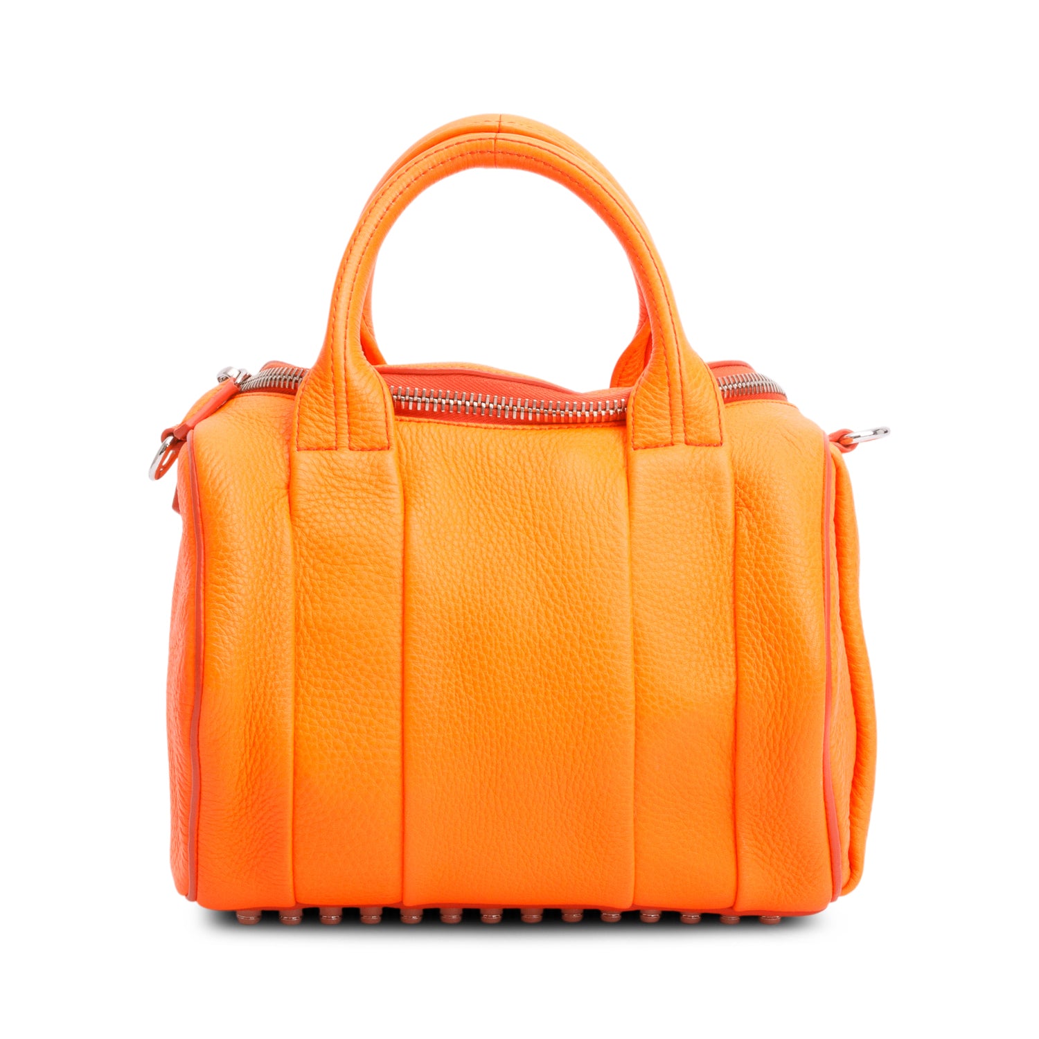 Alexander Wang Orange Calfskin Leather Rocco Shoulder Bag w/ Strap