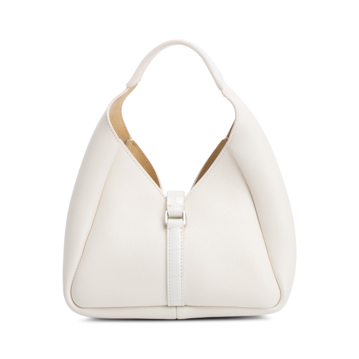 Givenchy White Calfskin Leather Mini G-Lock Hobo