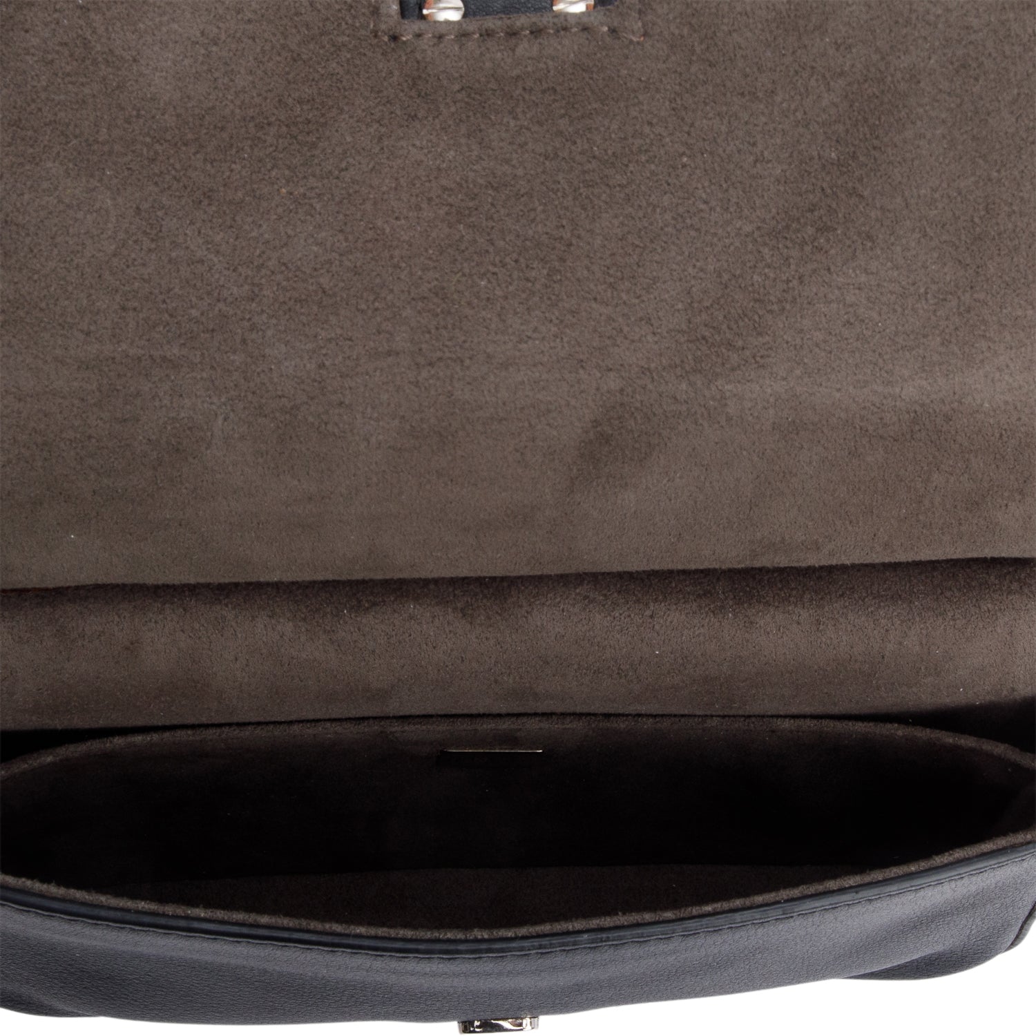 Fendi Black Multicolor Nappa Leather Hypnoteyes Double-Sided Face Chain Crossbody Bag