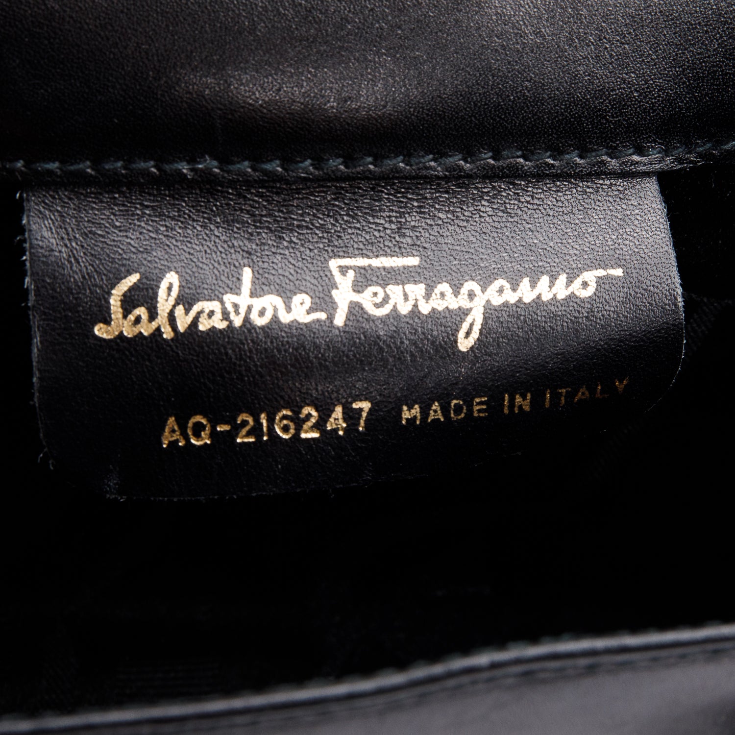 Ferragamo Black Leather Mini Vara Bow Flap Crossbody Bag