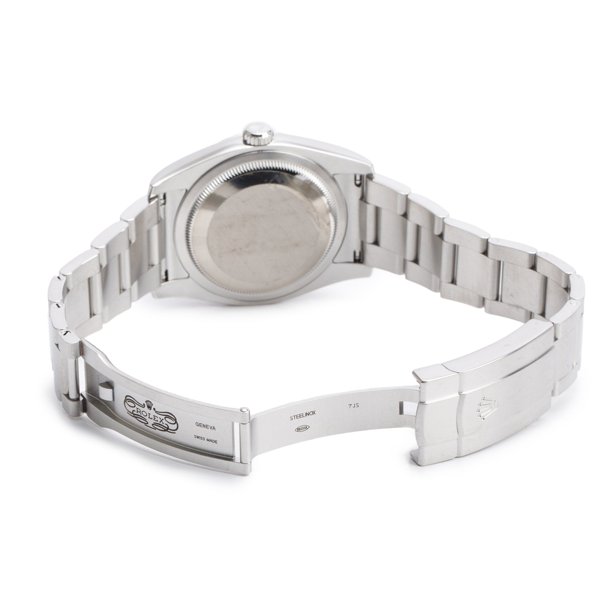 Rolex Stainless Steel Oyster Perpetual 36 MM Watch Blue Dial 116000 w/ Box & Papers