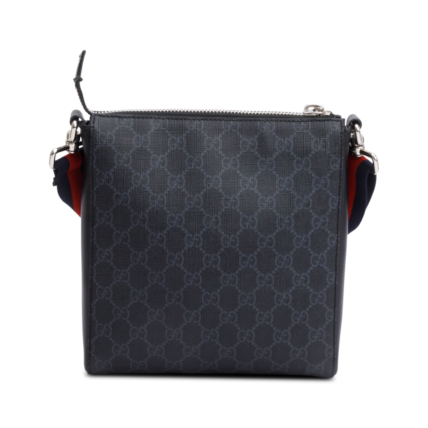 Gucci Black GG Supreme Small Messenger Bag w/ Box & Receipt