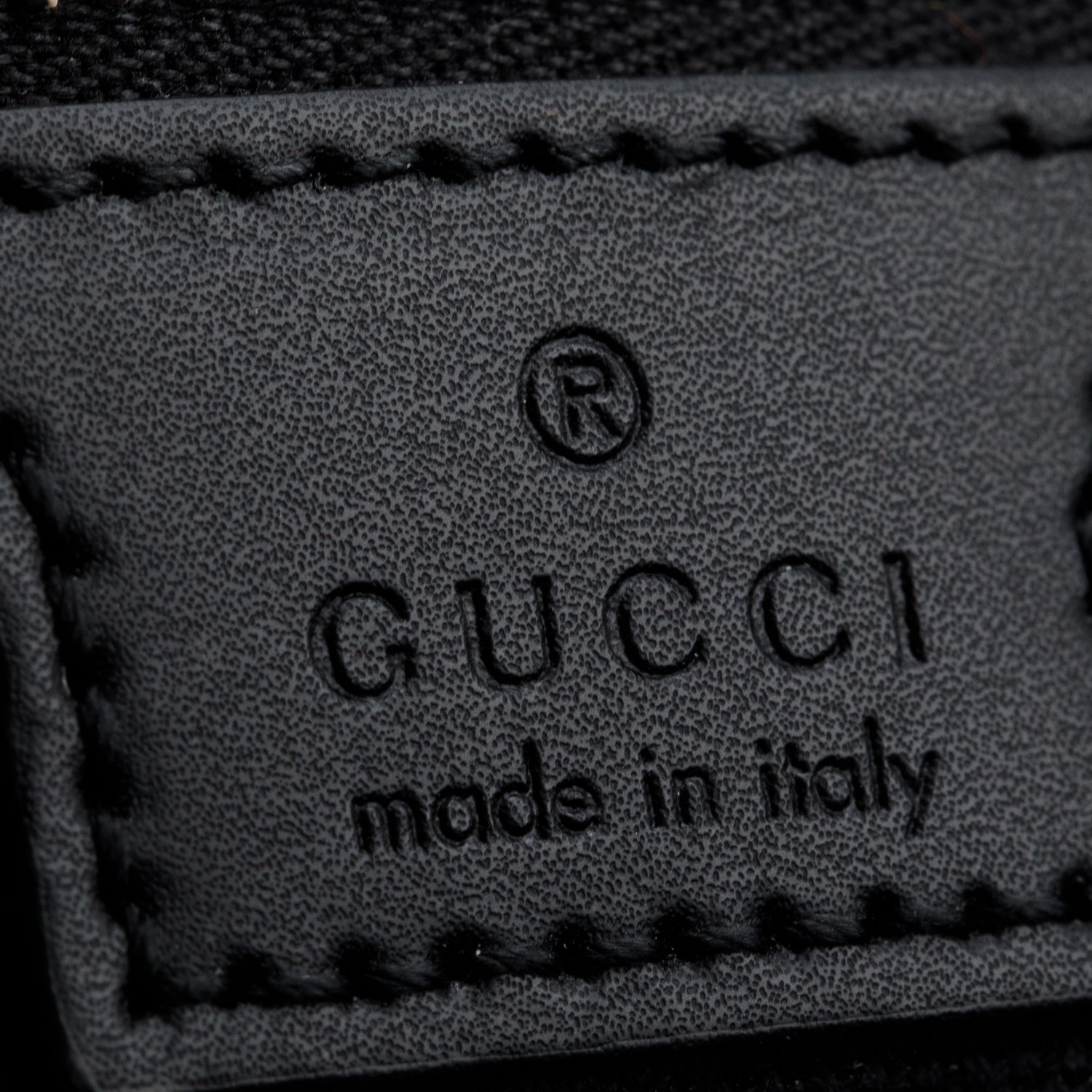 Gucci Black GG Supreme Belt Bag with Zip Pocket
