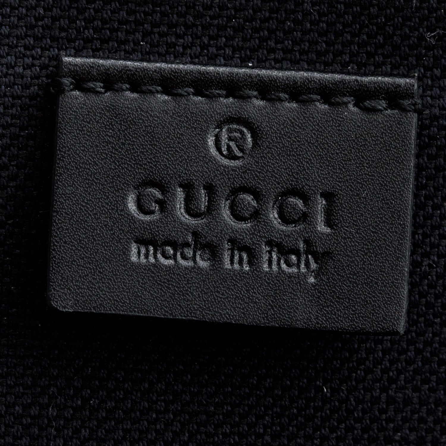 Gucci Black GG Supreme Sling Backpack