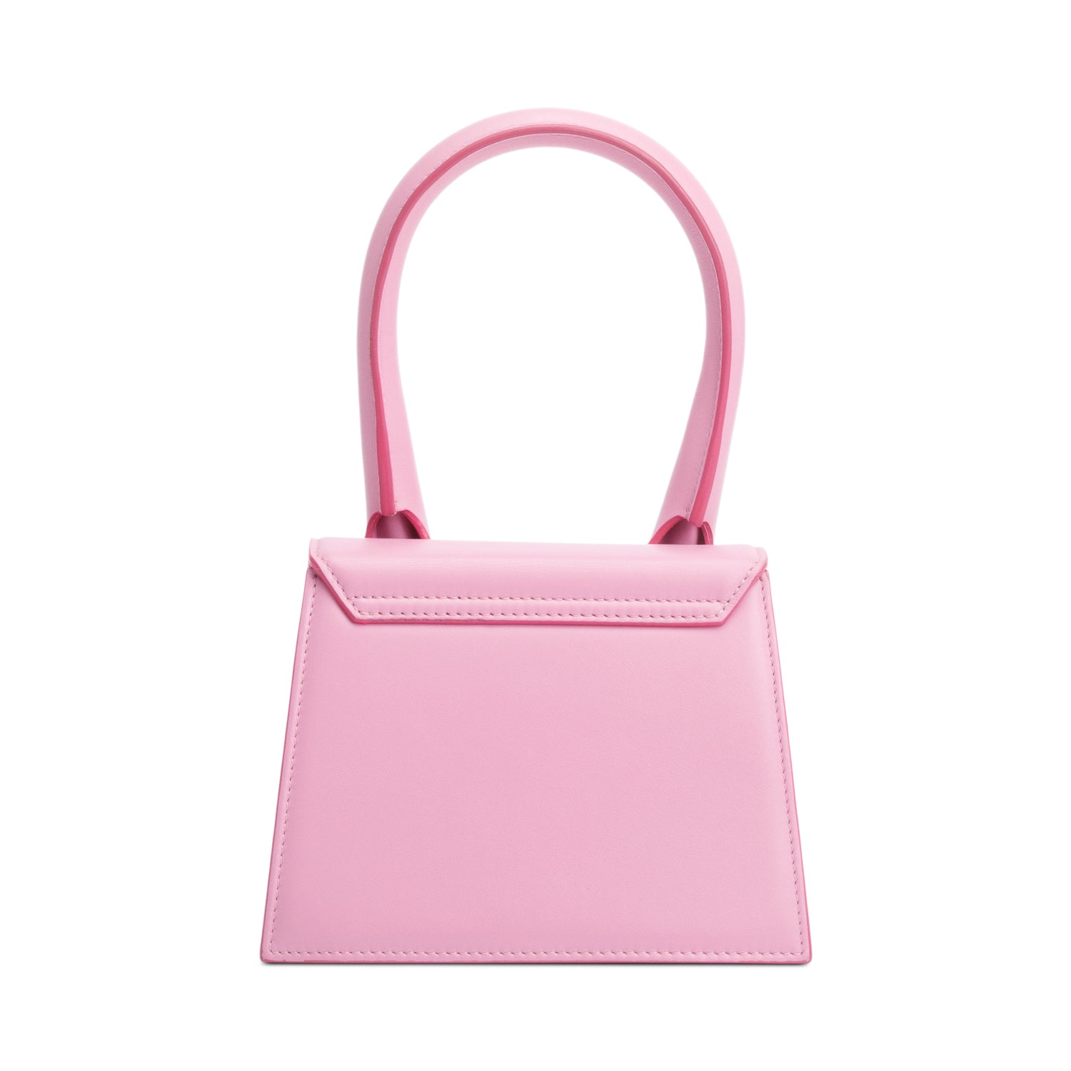 Jacquemus Pink Calfskin Leather Le Chiquito Moyen Bag w/ Strap