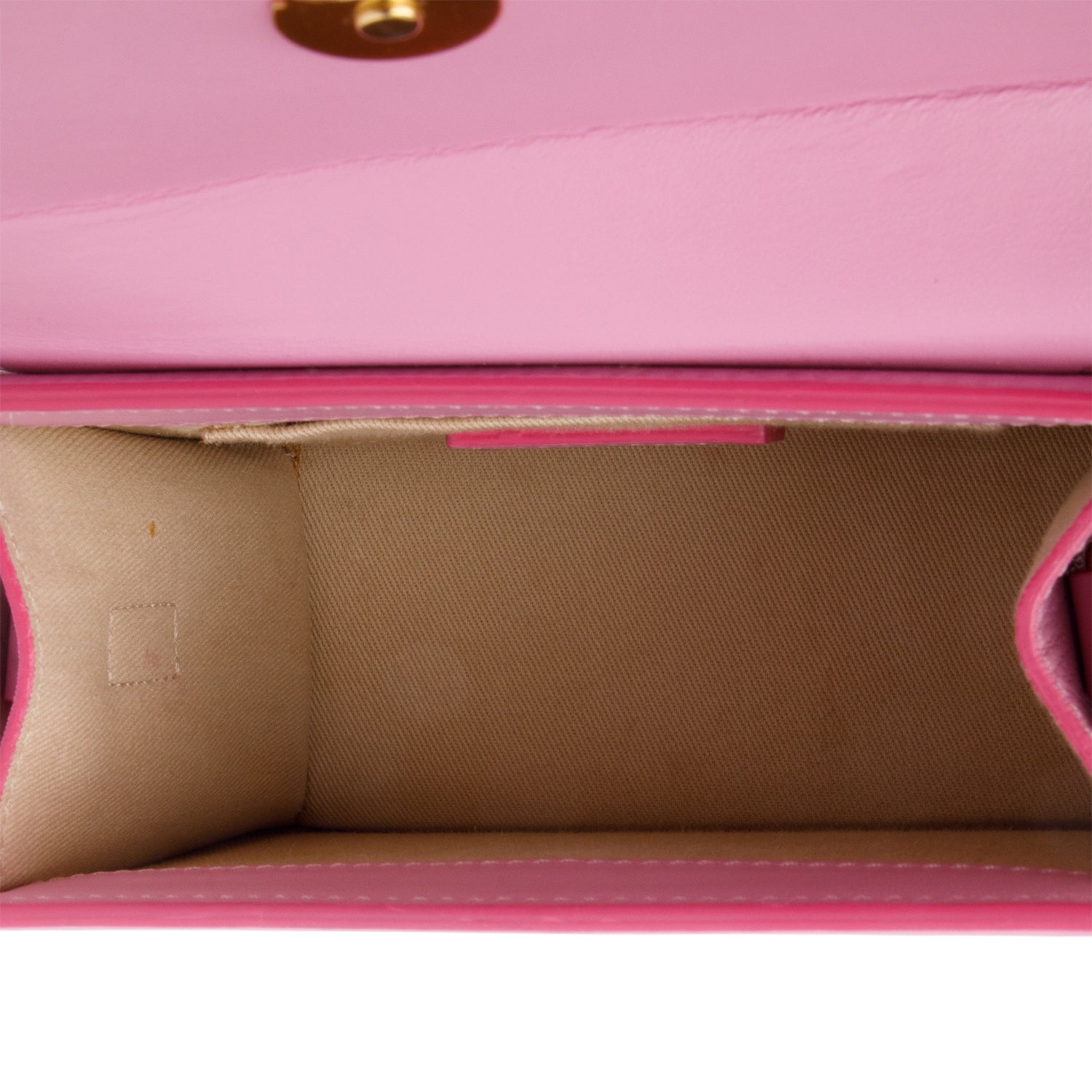 Jacquemus Pink Calfskin Leather Le Chiquito Moyen Bag w/ Strap