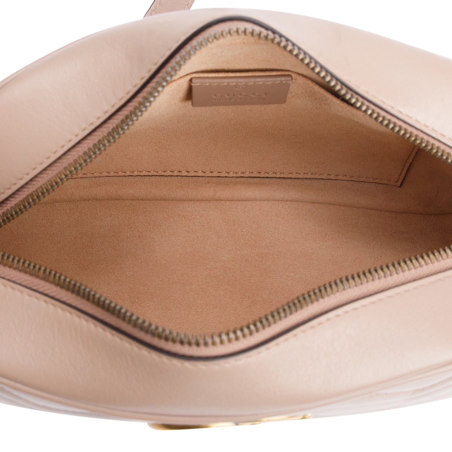 Gucci Beige GG Marmont Matelasse Small Camera Bag w/ Box