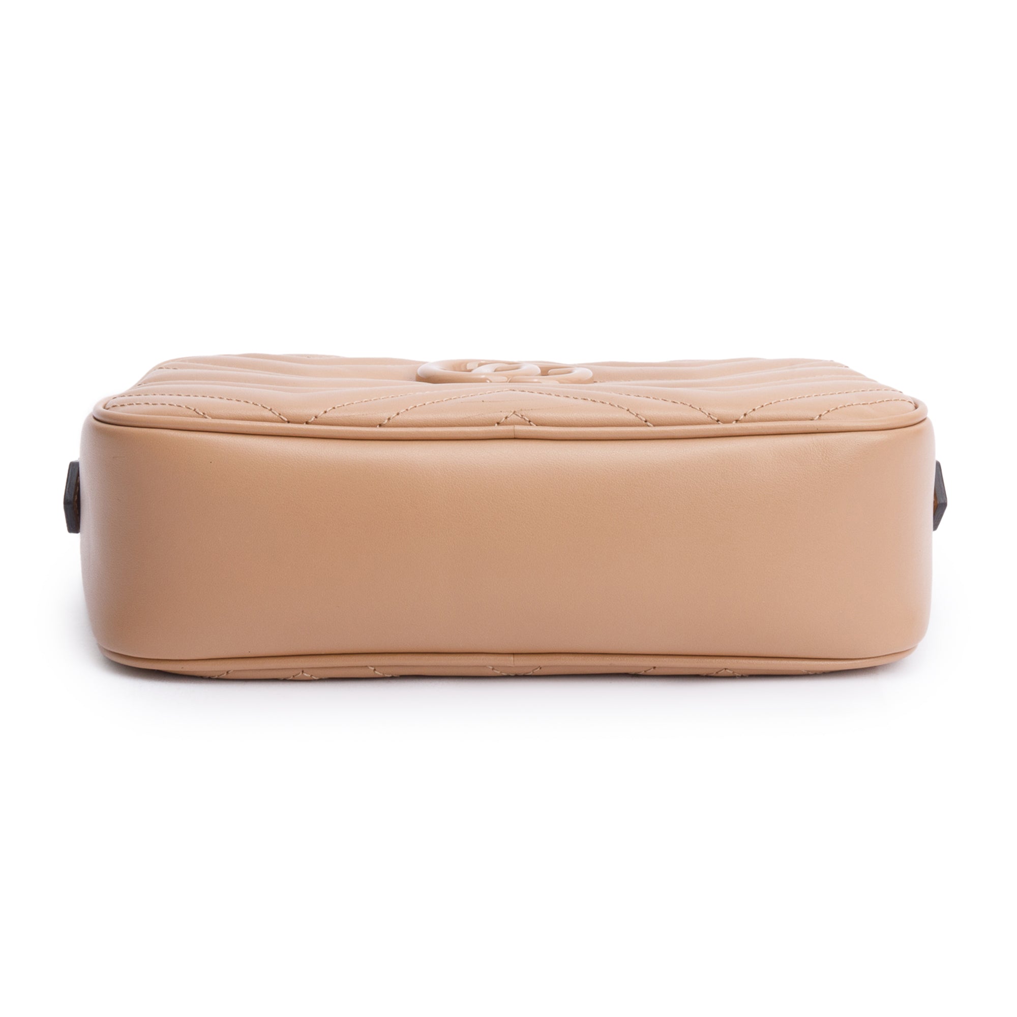 Gucci Beige GG Marmont Matelasse Small Camera Bag w/ Box