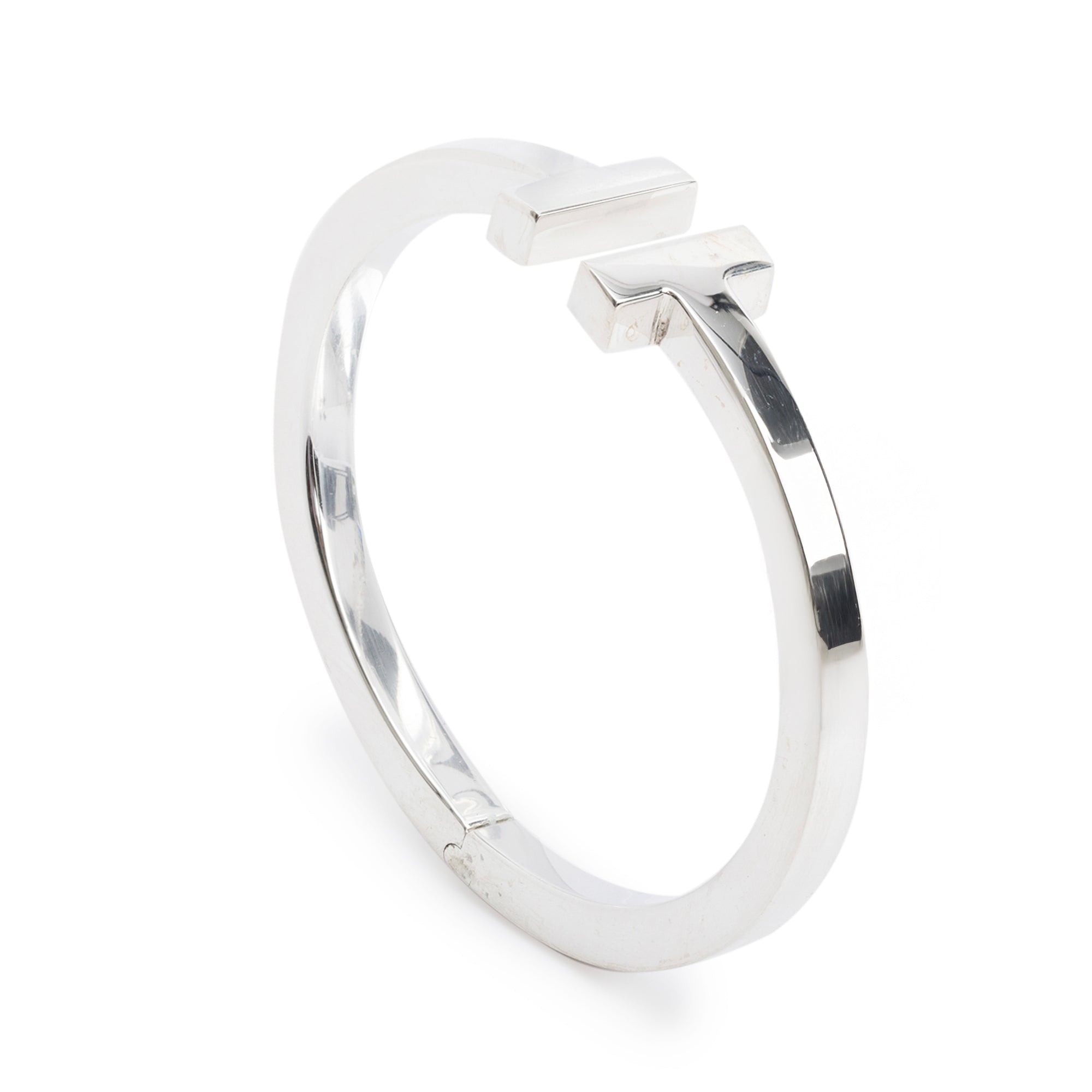 Tiffany & Co. Sterling Silver T Square Bracelet w/ Box