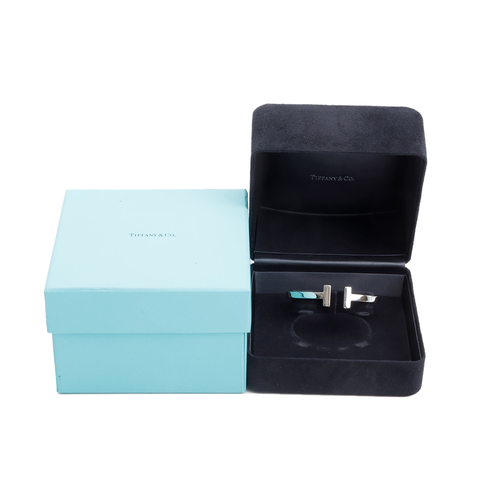 Tiffany & Co. Sterling Silver T Square Bracelet w/ Box