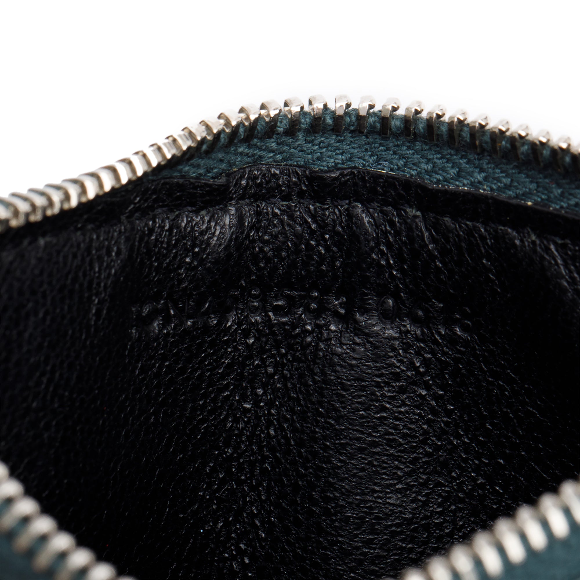 Saint Laurent Green Crocodile-Embossed Leather Cassandre Fragments Zipped Card Case