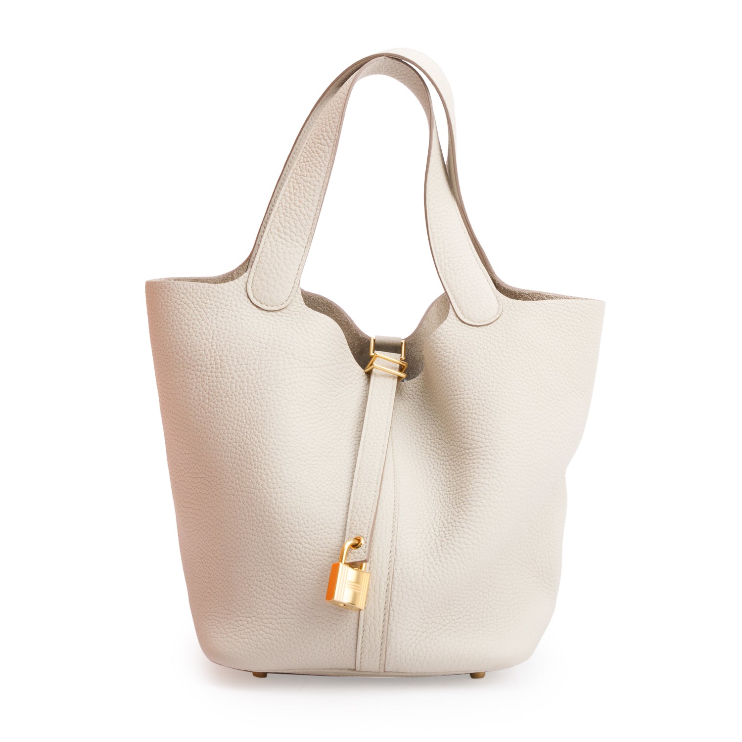 Hermes 2023 Beton Taurillon Clemence Picotin Lock 22 w/ Box & Receipt