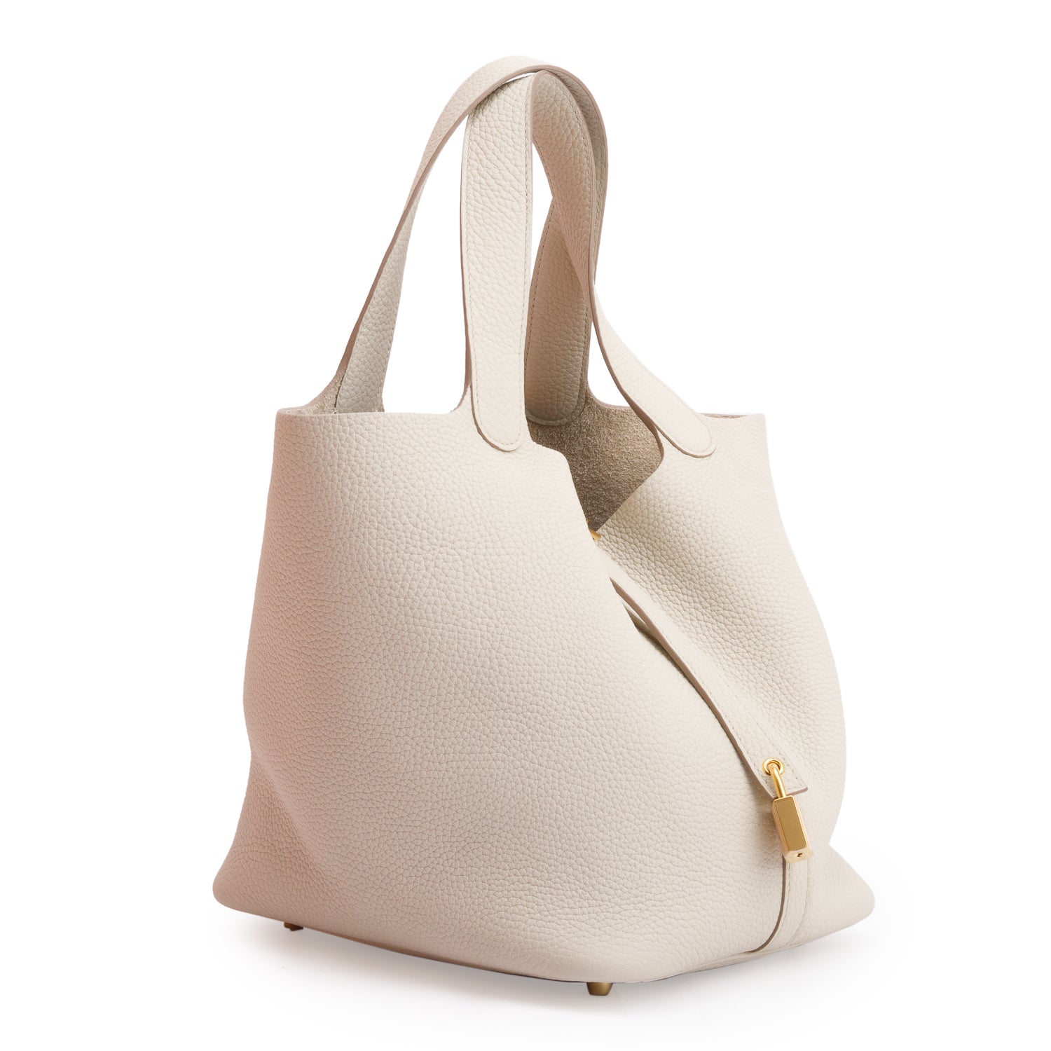 Hermes 2023 Beton Taurillon Clemence Picotin Lock 22 w/ Box & Receipt