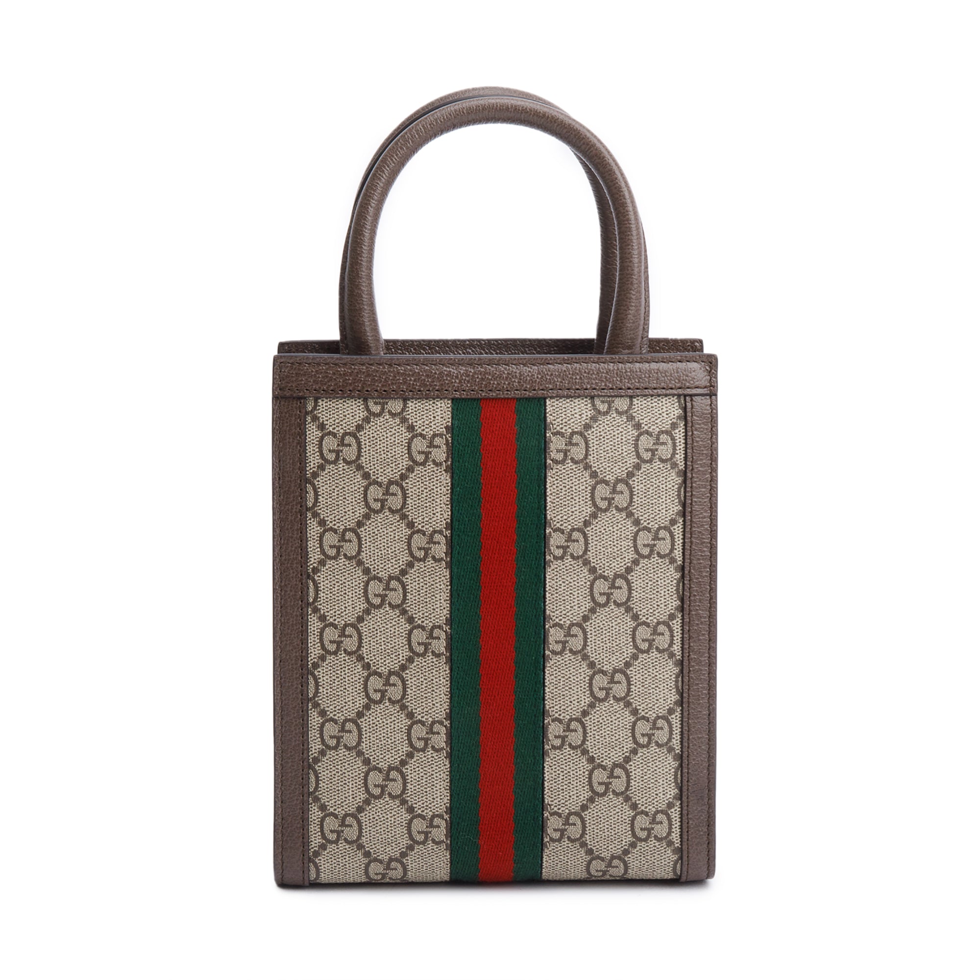 Gucci GG Supreme Web Ophidia GG Super MIni Tote w/ Strap & Box