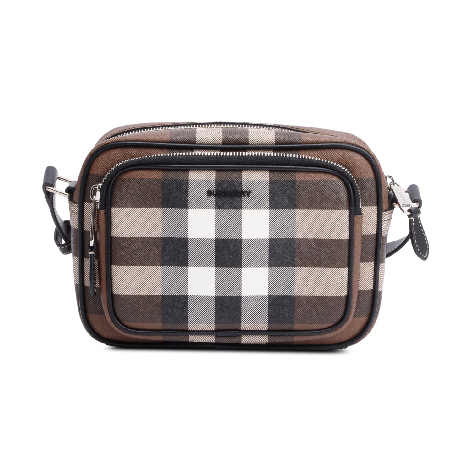 Burberry Brown Chexk Paddy Camera Crossbody Bag