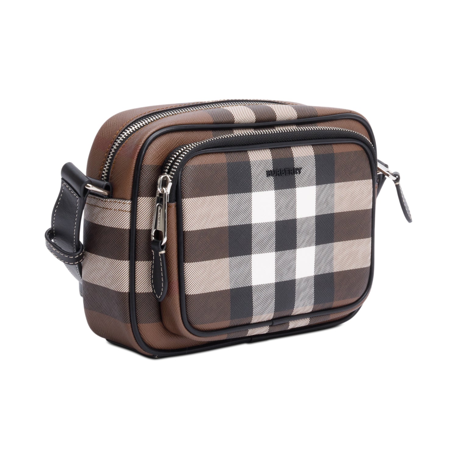 Burberry Brown Chexk Paddy Camera Crossbody Bag