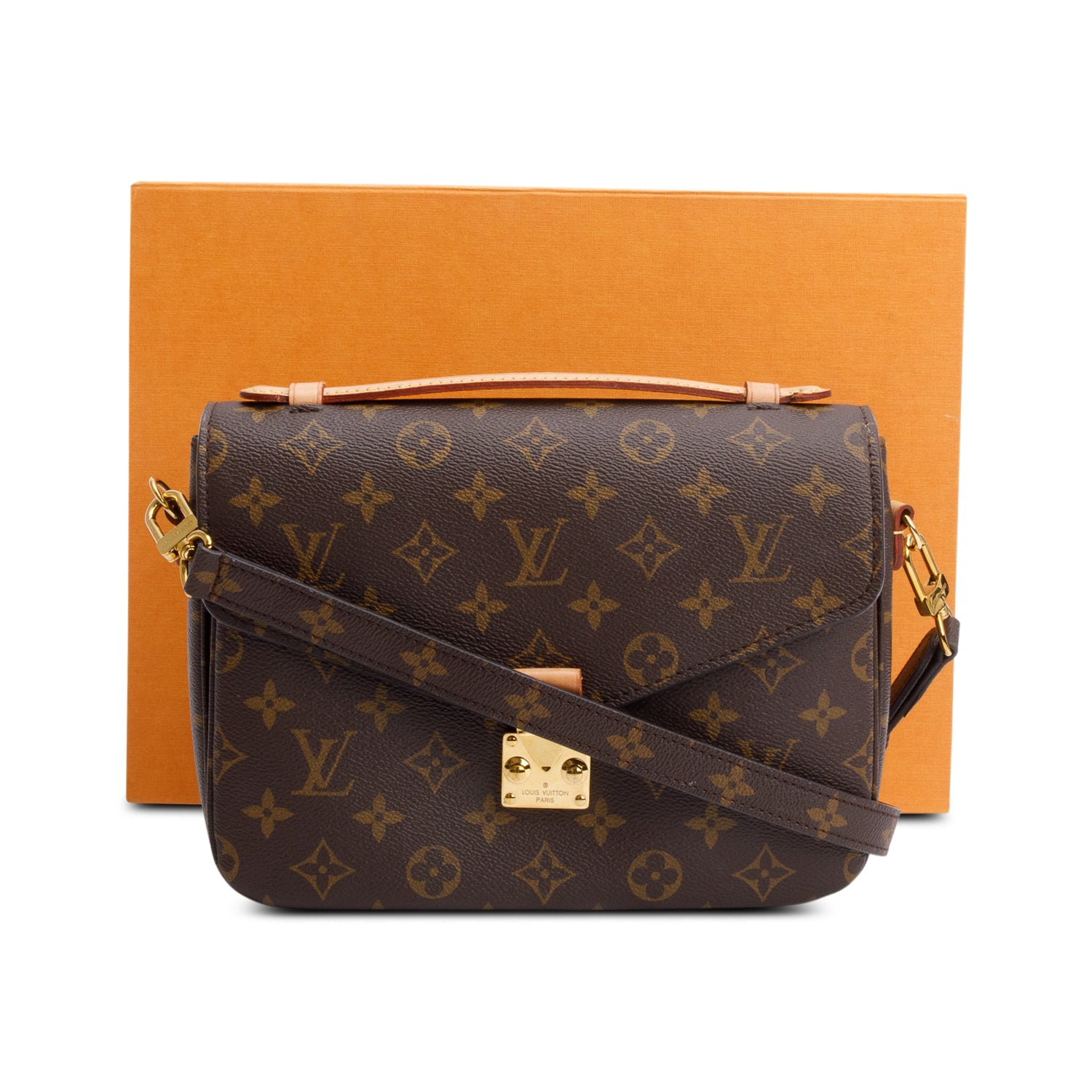 Louis Vuitton Monogram Pochette Metis w/ Strap & Box
