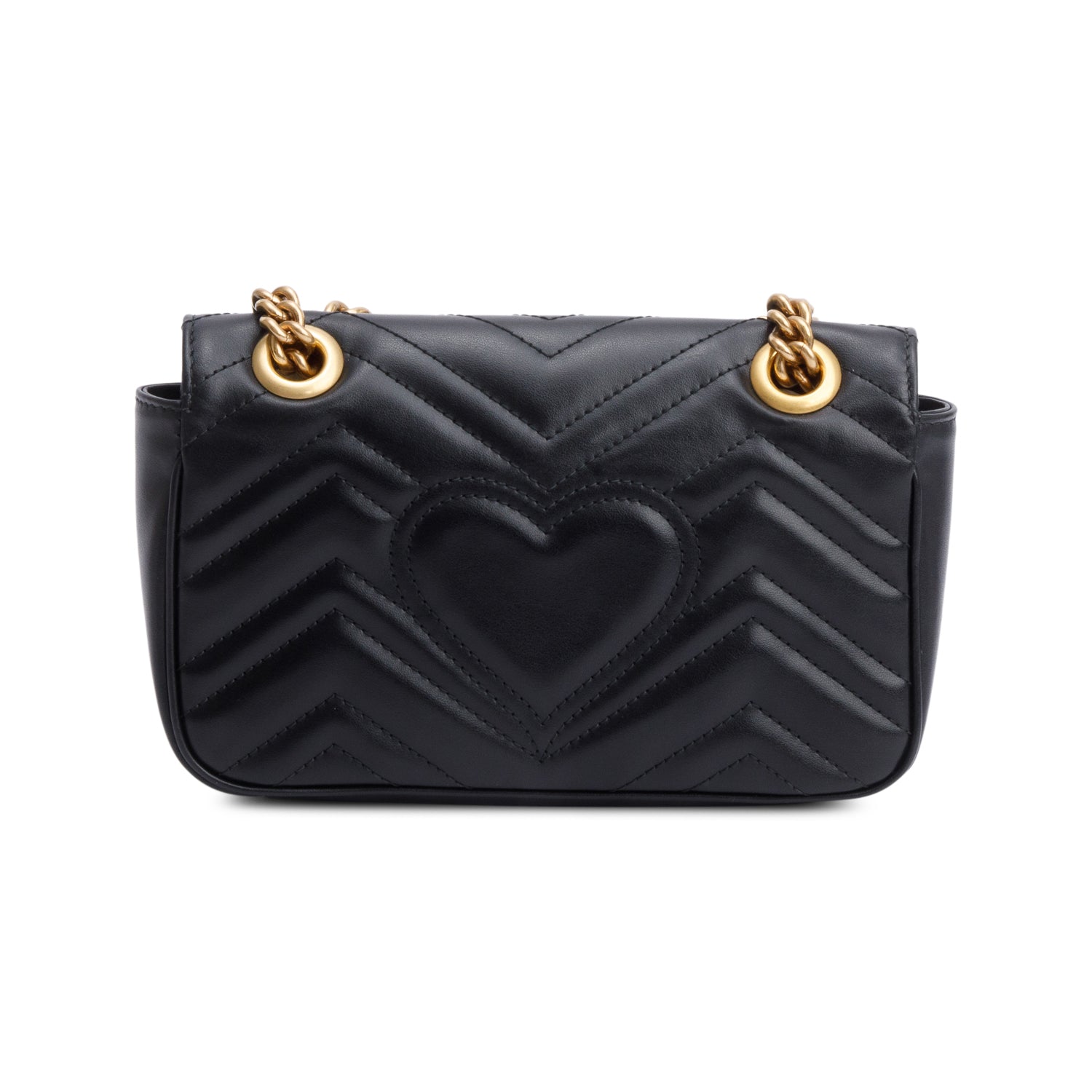 Gucci Black GG Marmont Matelasse Mini Shoulder Bag