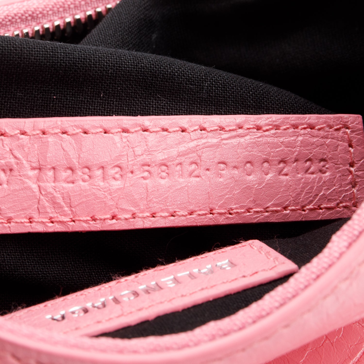 Balenciaga Pink Arena Calfskin Leather Le Cagole XS Chain Shoulder Bag